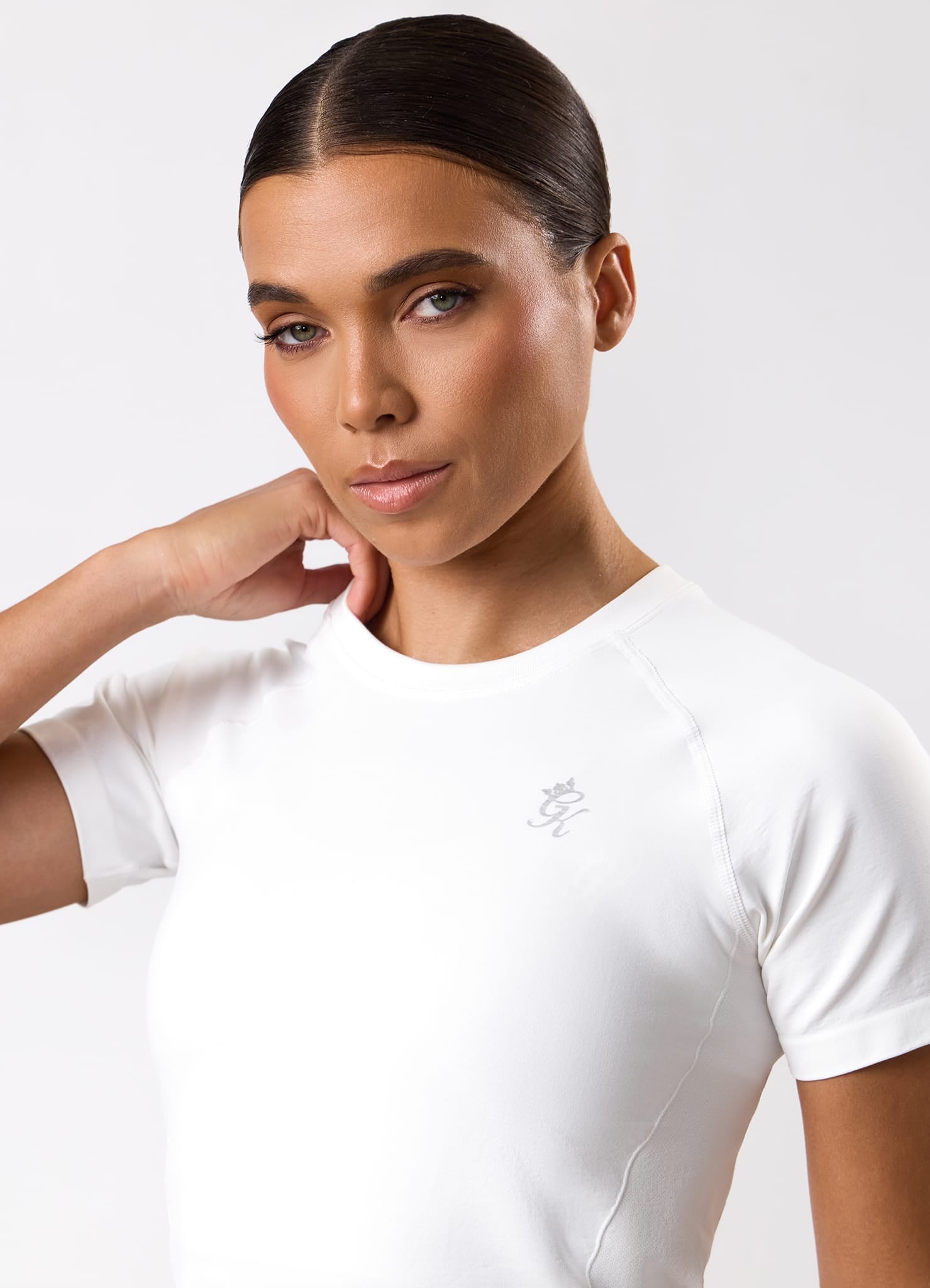 Gym King Power Lightweight Seamless Tee - White