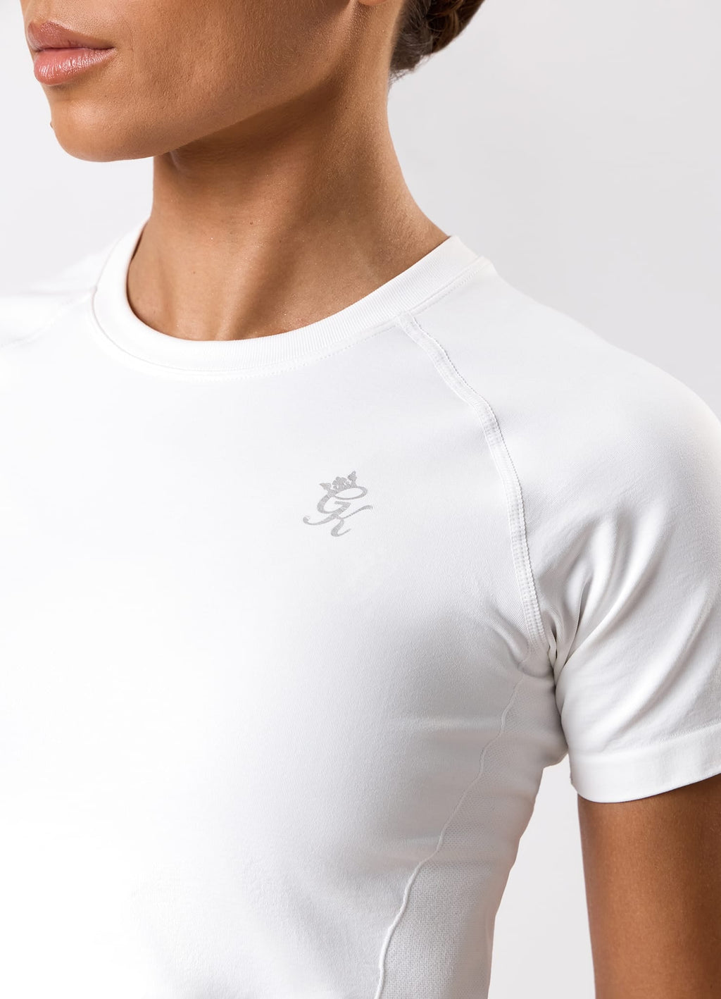 Gym King Power Lightweight Seamless Tee - White
