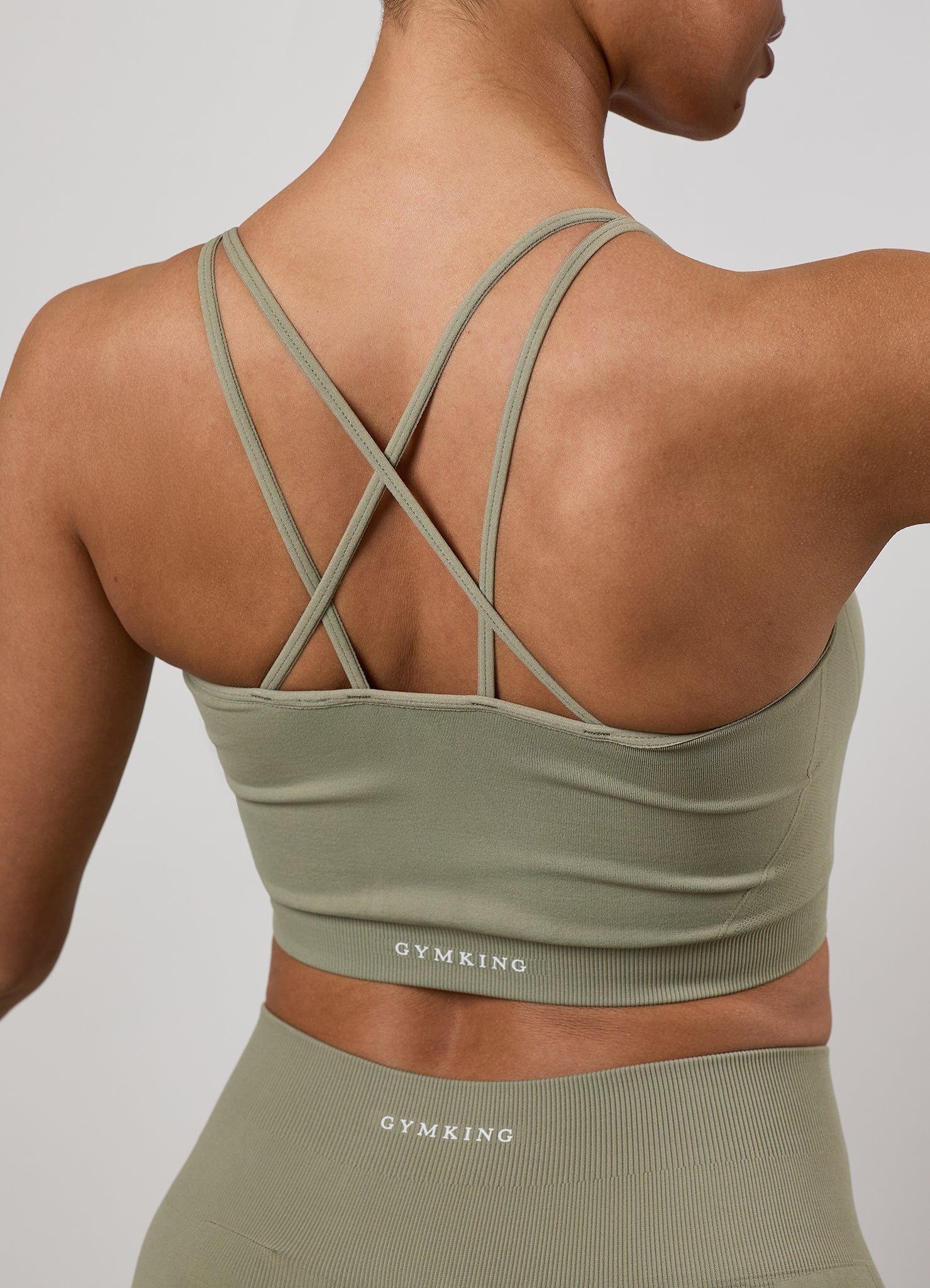 Gym King Power Lightweight Seamless Tank - Eucalyptus