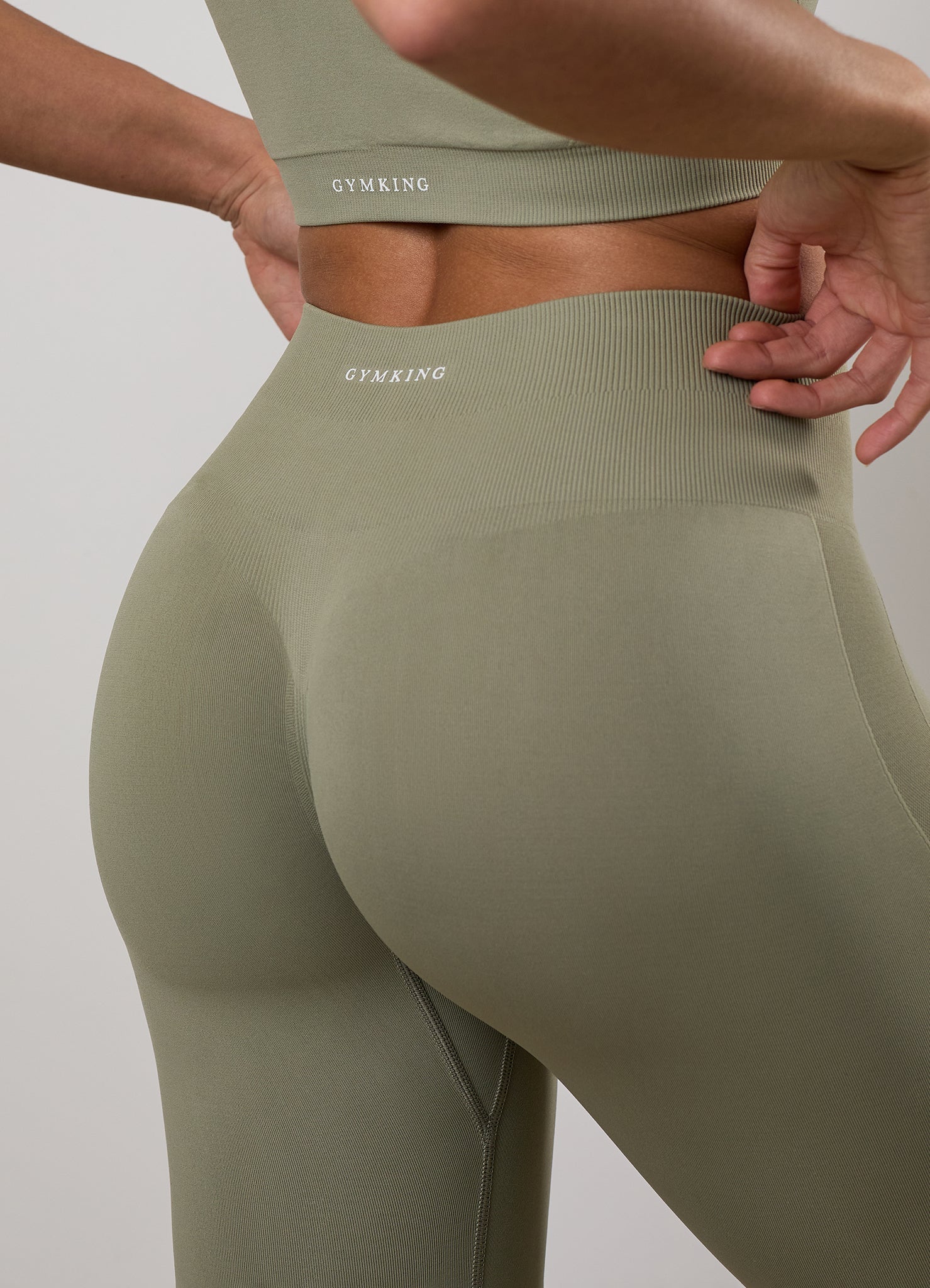 Gym King Power Lightweight Seamless Legging - Eucalyptus