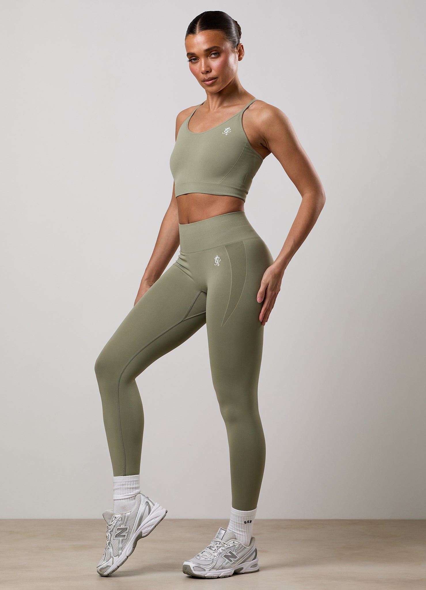 Gym King Power Lightweight Seamless Legging - Eucalyptus