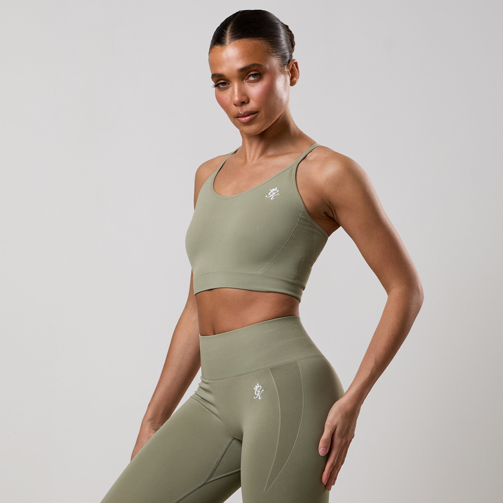 Gym King Power Lightweight Seamless Tank - Eucalyptus
