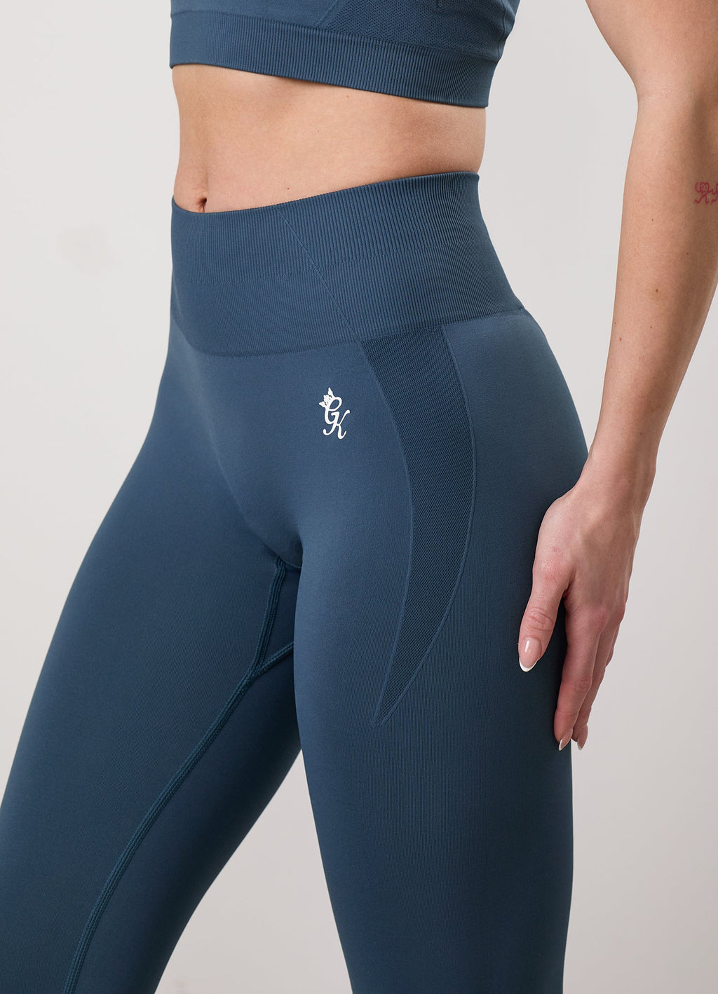 Gym King Power Lightweight Seamless Legging - Twilight Blue