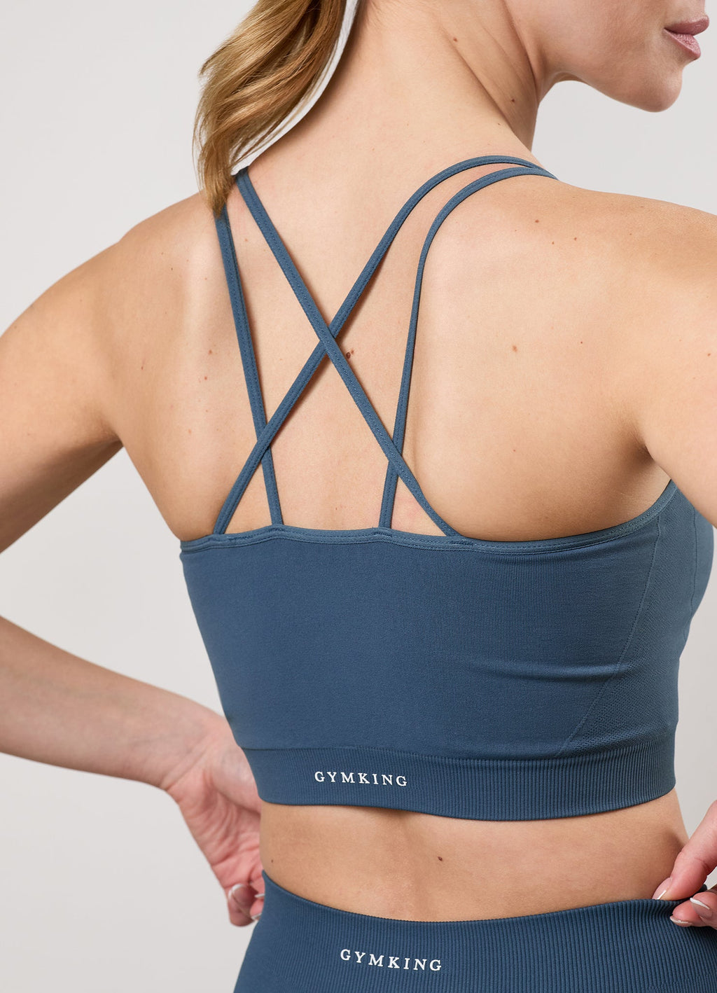 Gym King Power Lightweight Seamless Tank - Twilight Blue