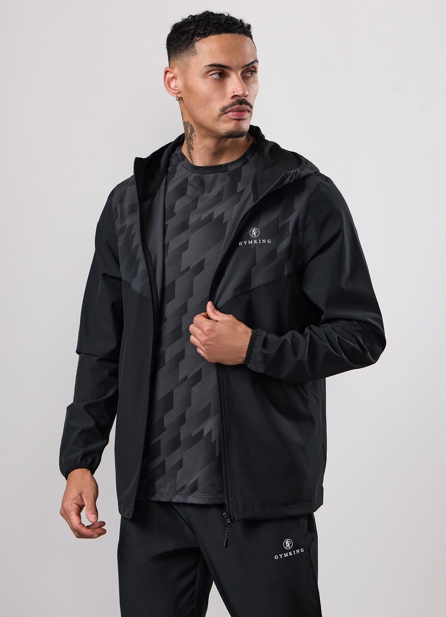 Gym King Power Training Hoodie - Black