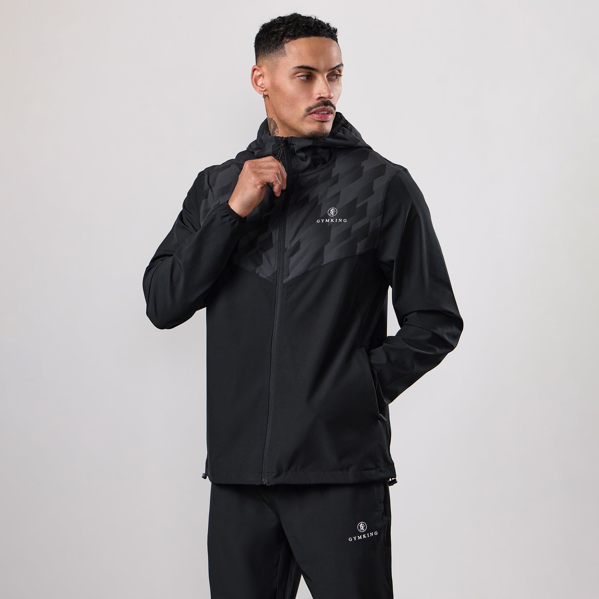 Gym King Power Training Hoodie - Black