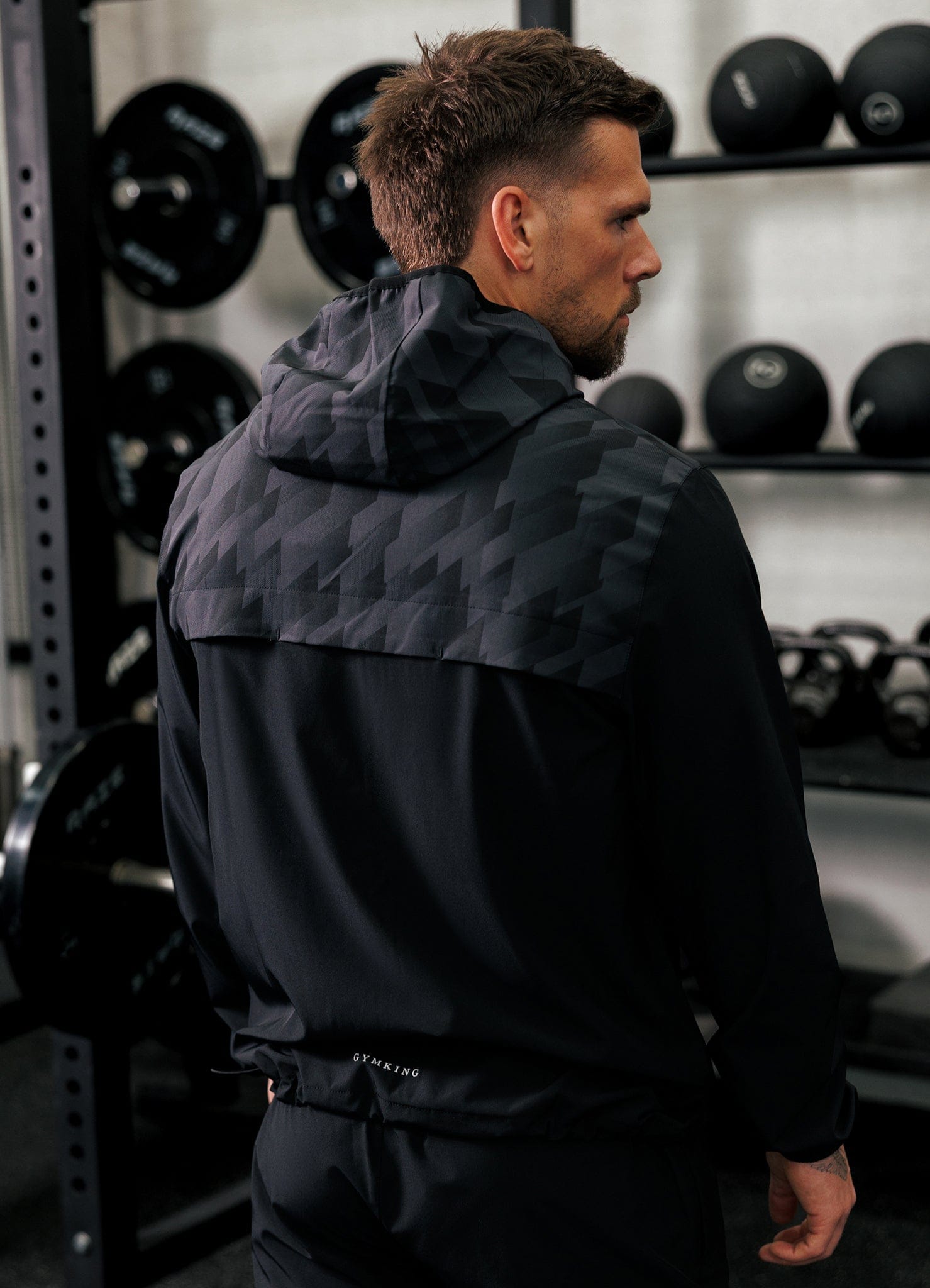Gym King Power Training Hoodie - Black