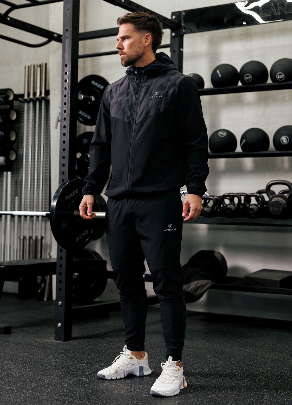 Gym King Power Training Hoodie - Black