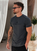 Gym King Pro Logo V2 Jersey Tee - Dark Pewter