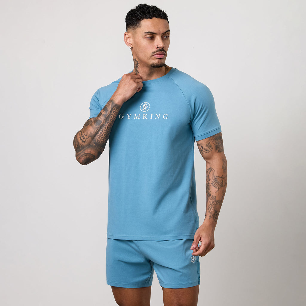 Gym King Pro Logo Tee - Blue
