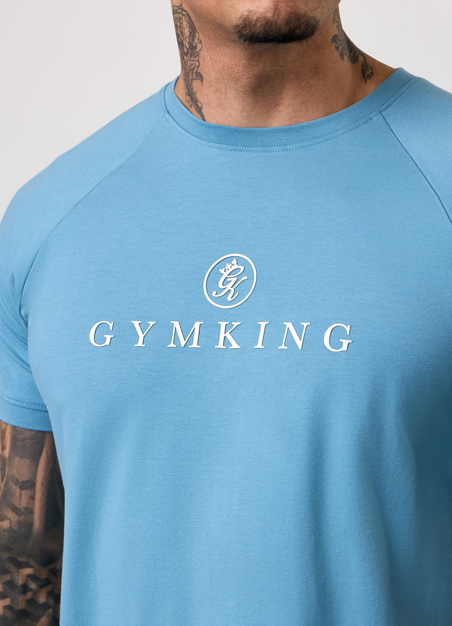 Gym King Pro Logo Tee - Blue