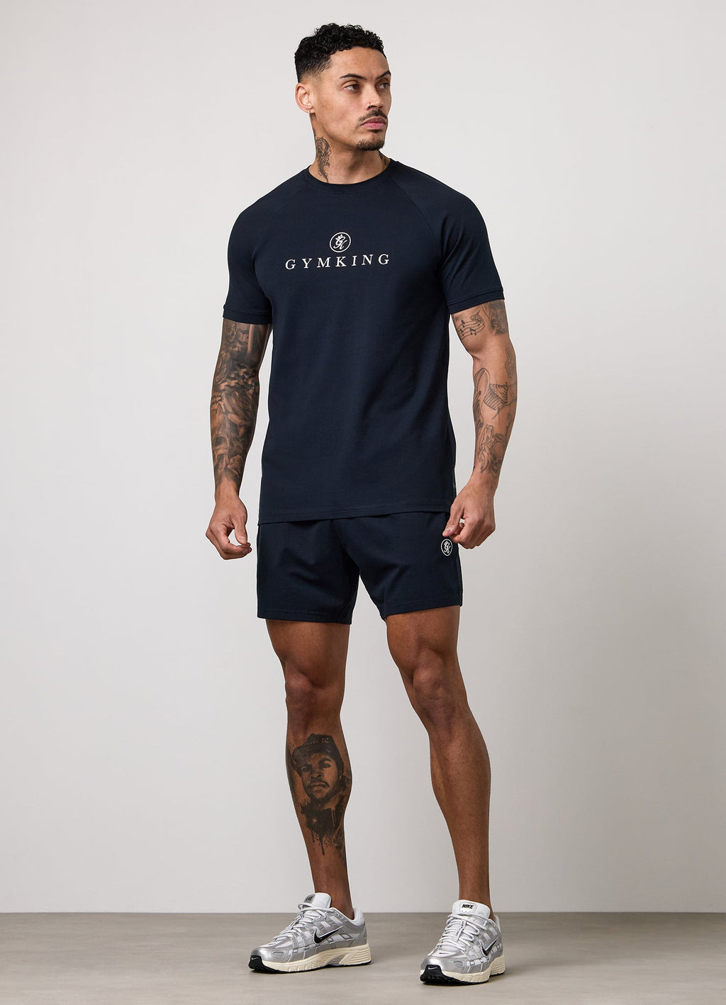 Gym King Pro Logo Tee - Navy