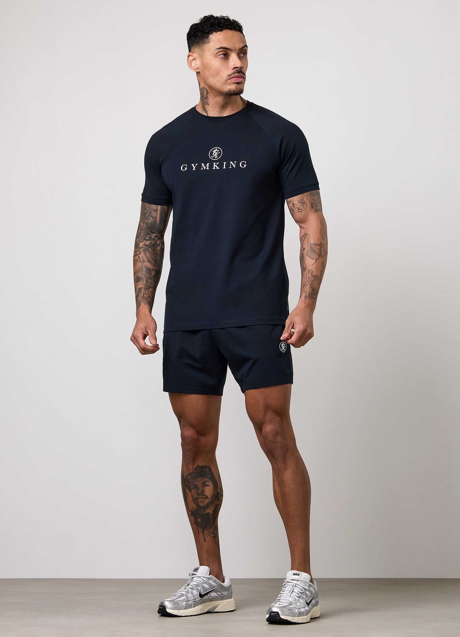 Gym King Pro Logo Tee - Navy