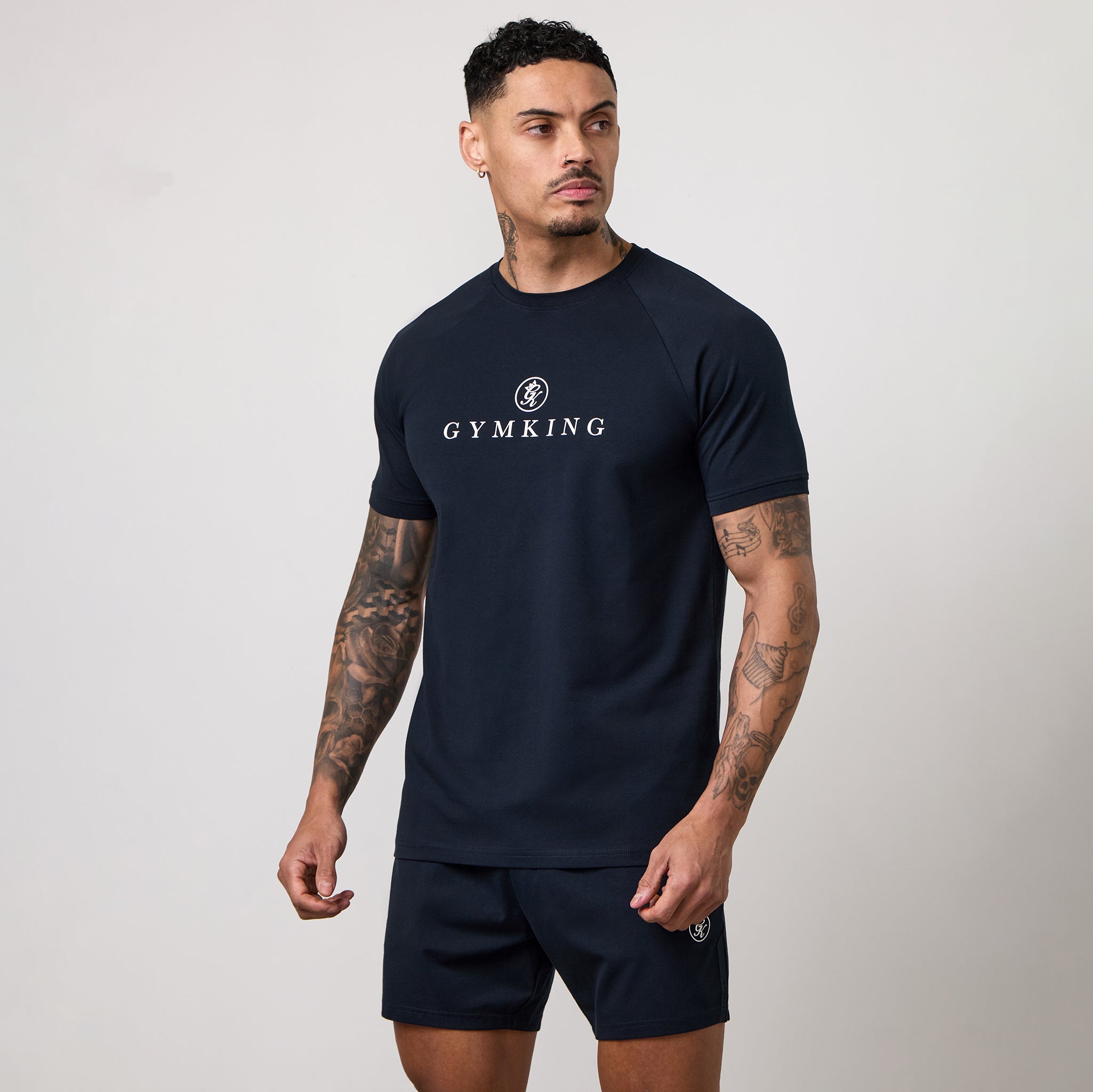 Gym King Pro Logo Tee - Navy