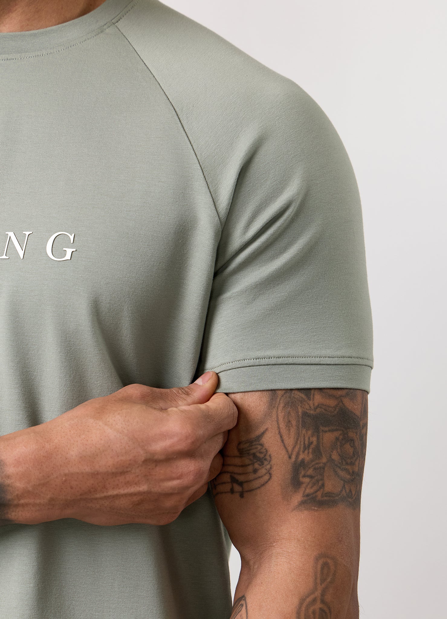 Gym King Pro Logo Tee - Soft Khaki