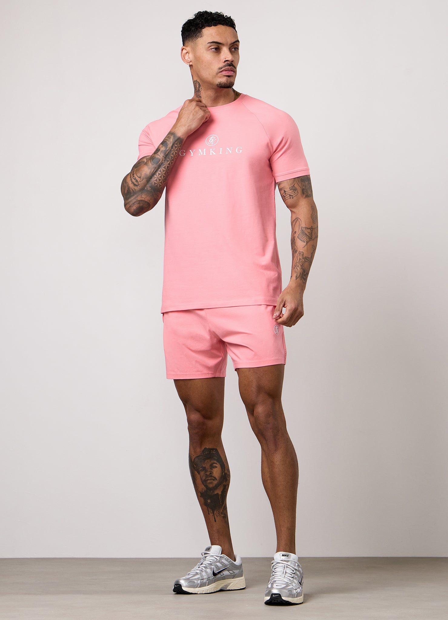 Gym King Pro Logo Tee - Pink