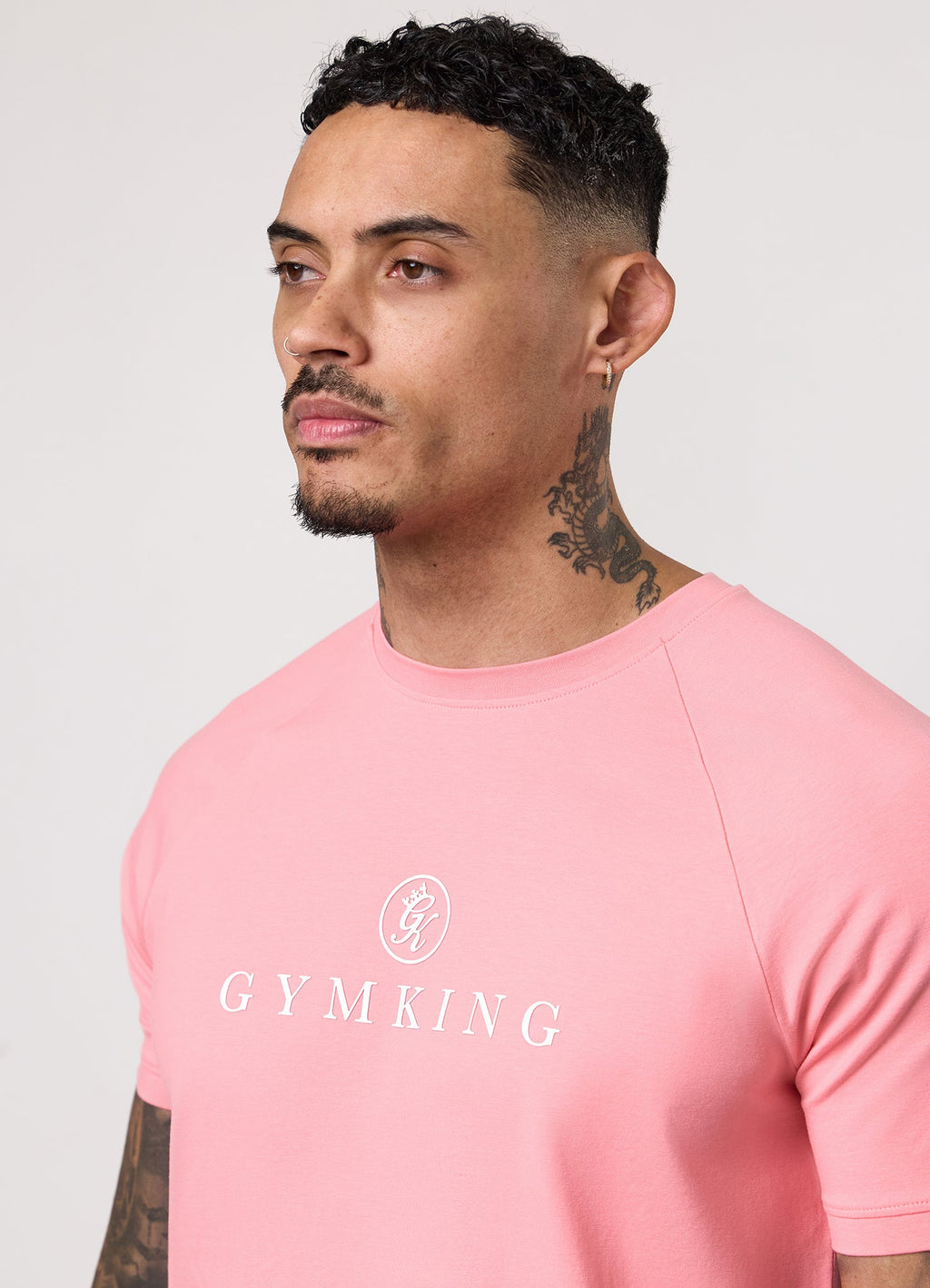 Gym King Pro Logo Tee - Pink