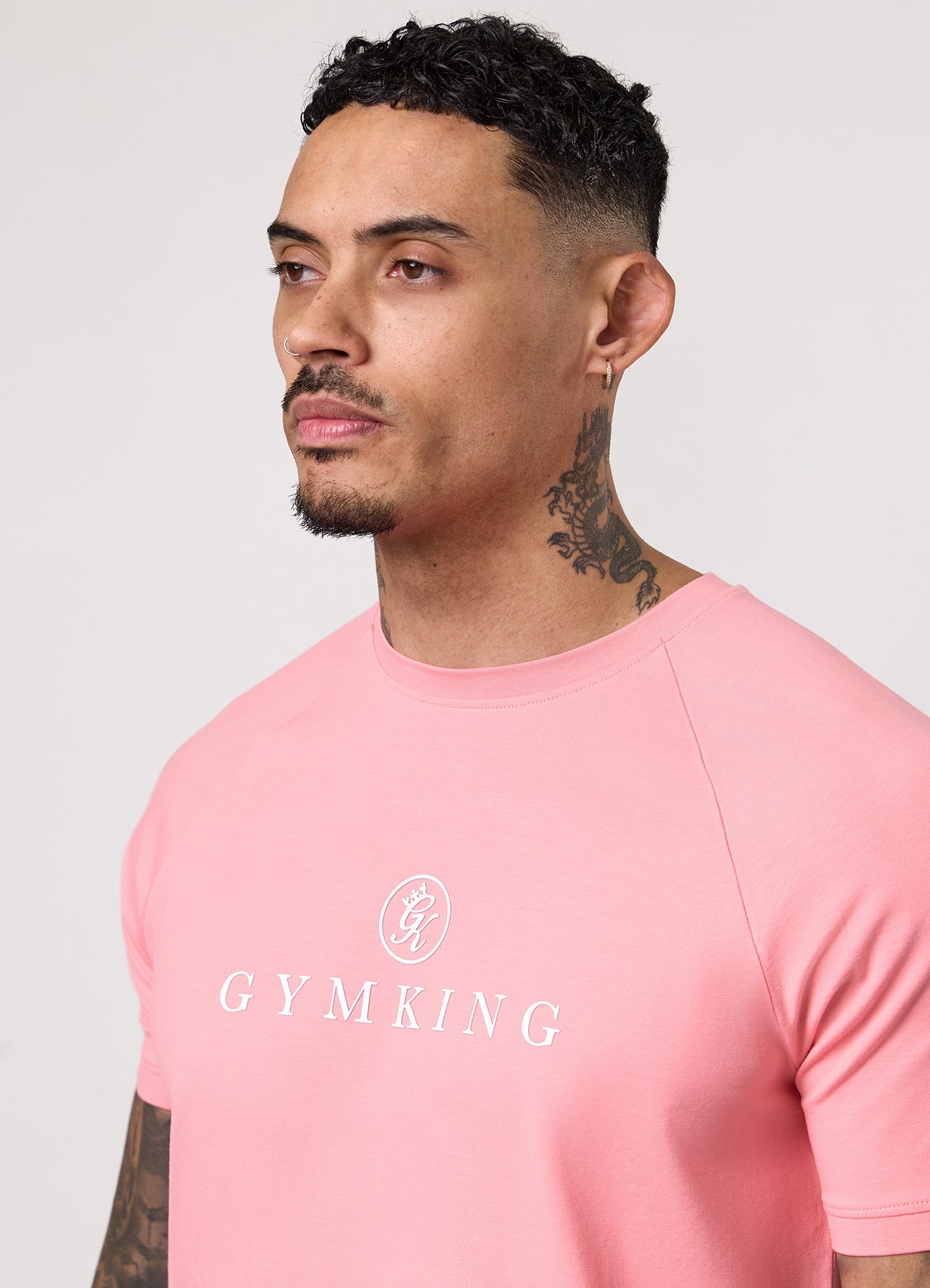 Gym King Pro Logo Tee - Pink