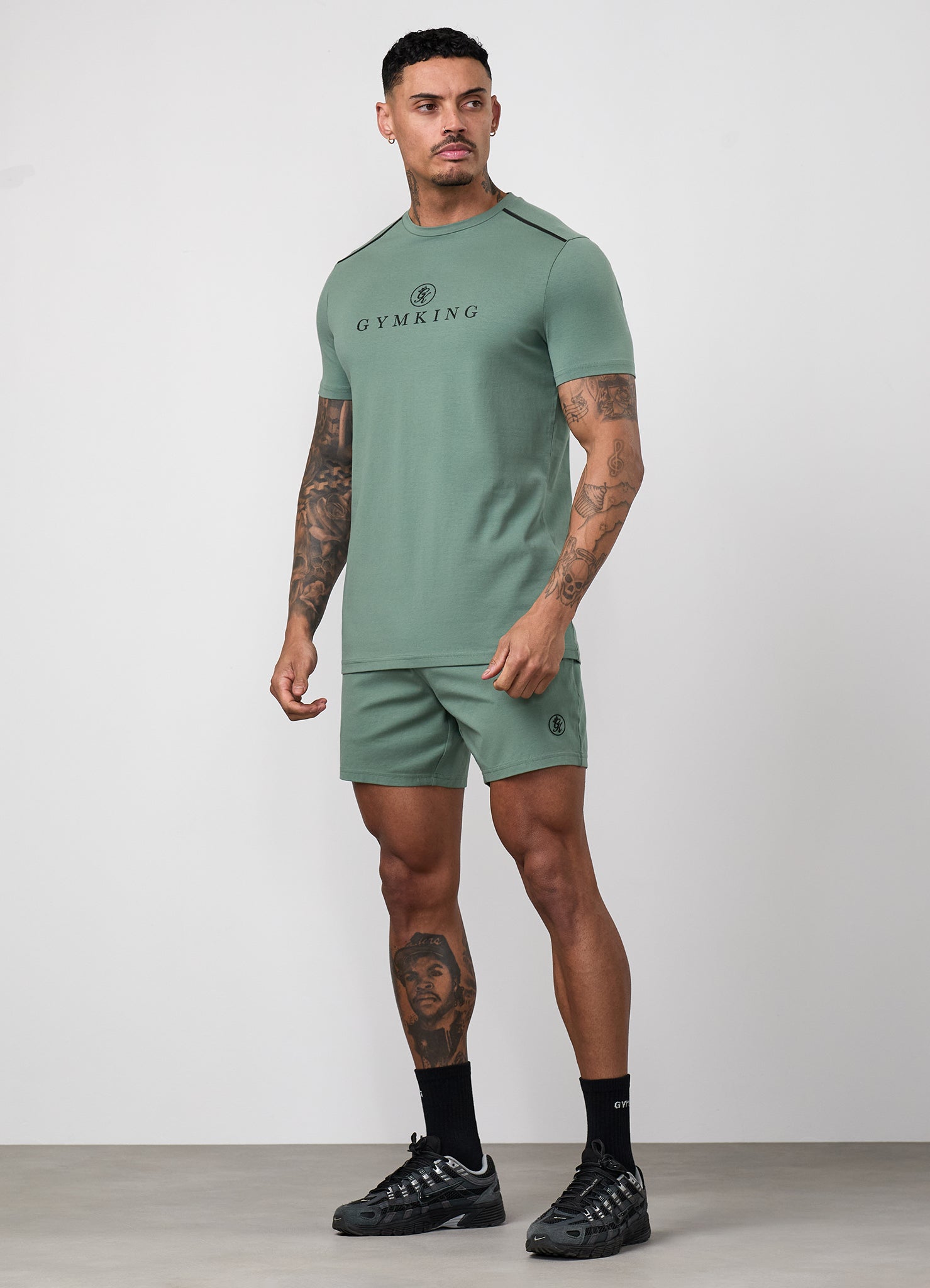 Gym King Pro Logo V2 Jersey Tee - Fern