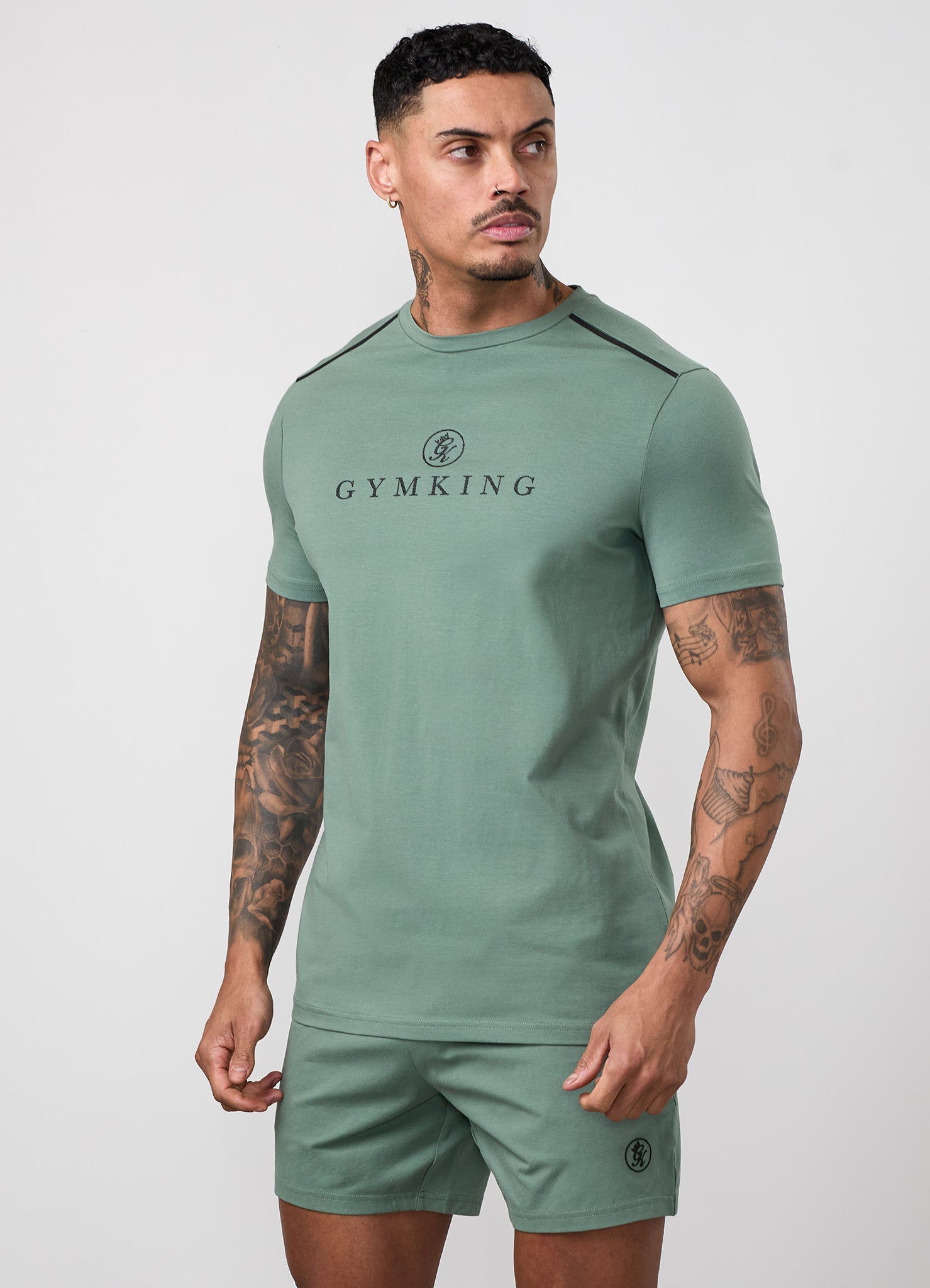 Gym King Pro Logo V2 Jersey Tee - Fern