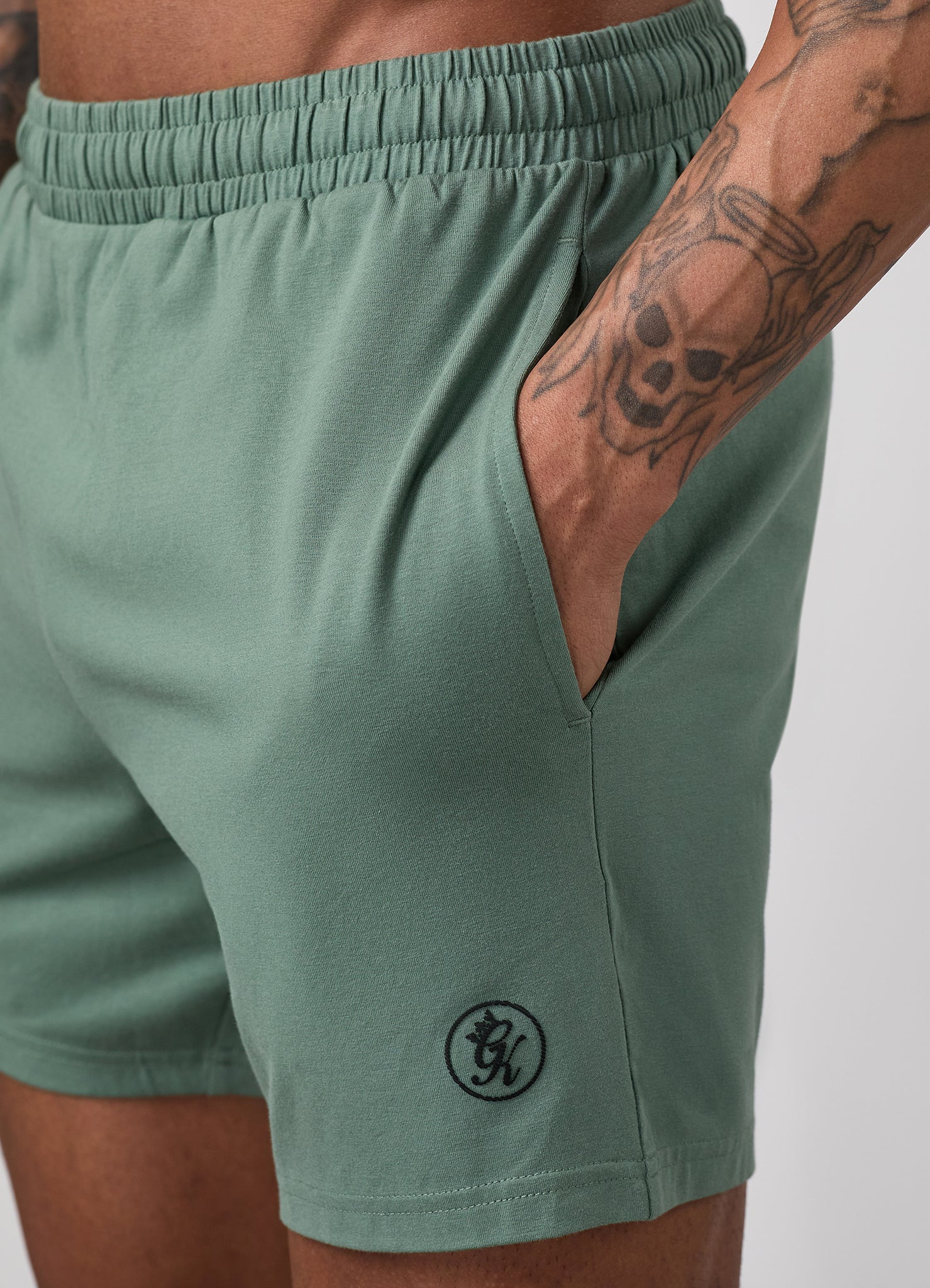 Gym King Pro Logo V2 Jersey 6" Short - Fern