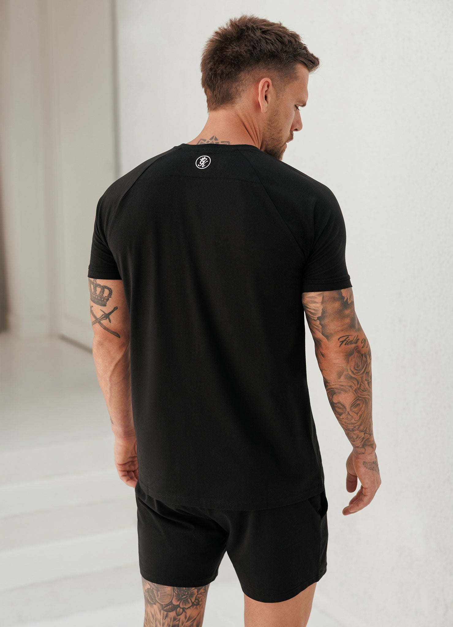 Gym King Pro Logo Tee - Black/White