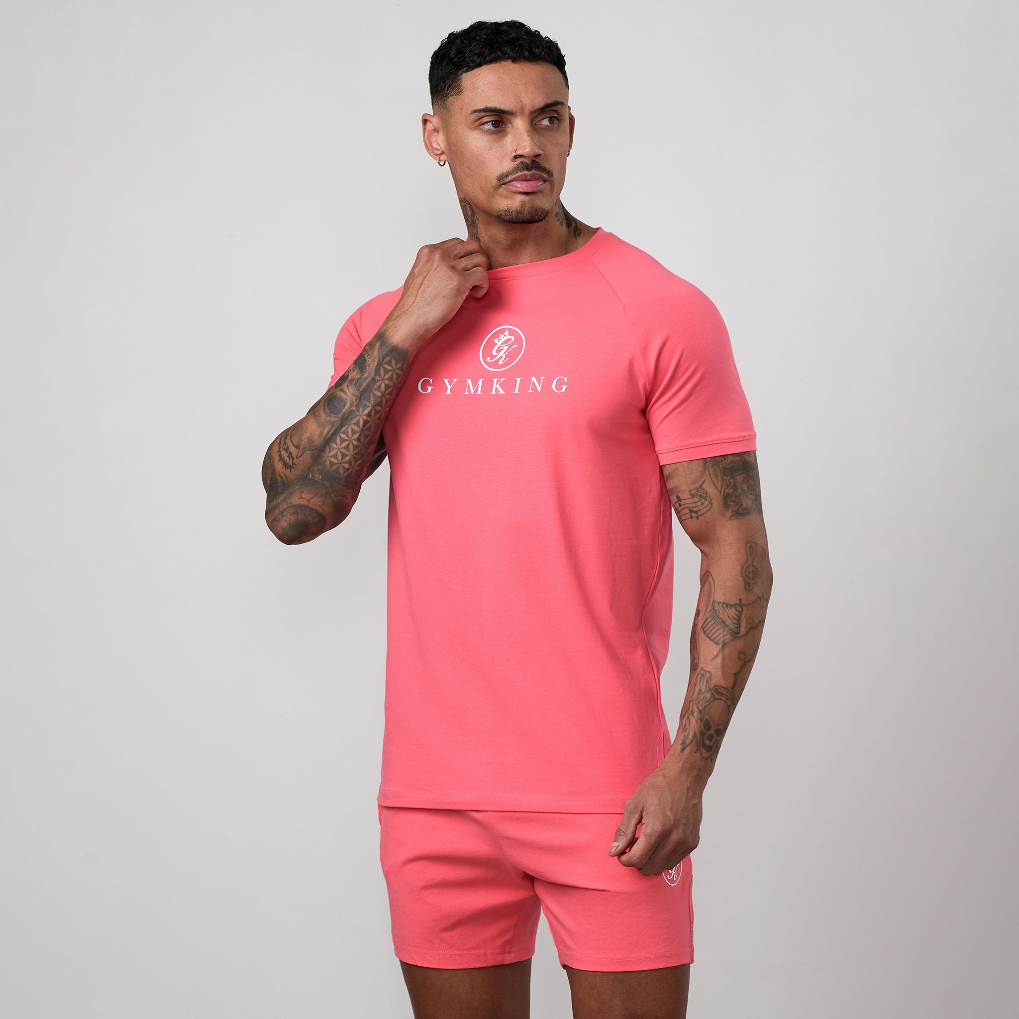Gym King Pro Jersey Tee - Coral