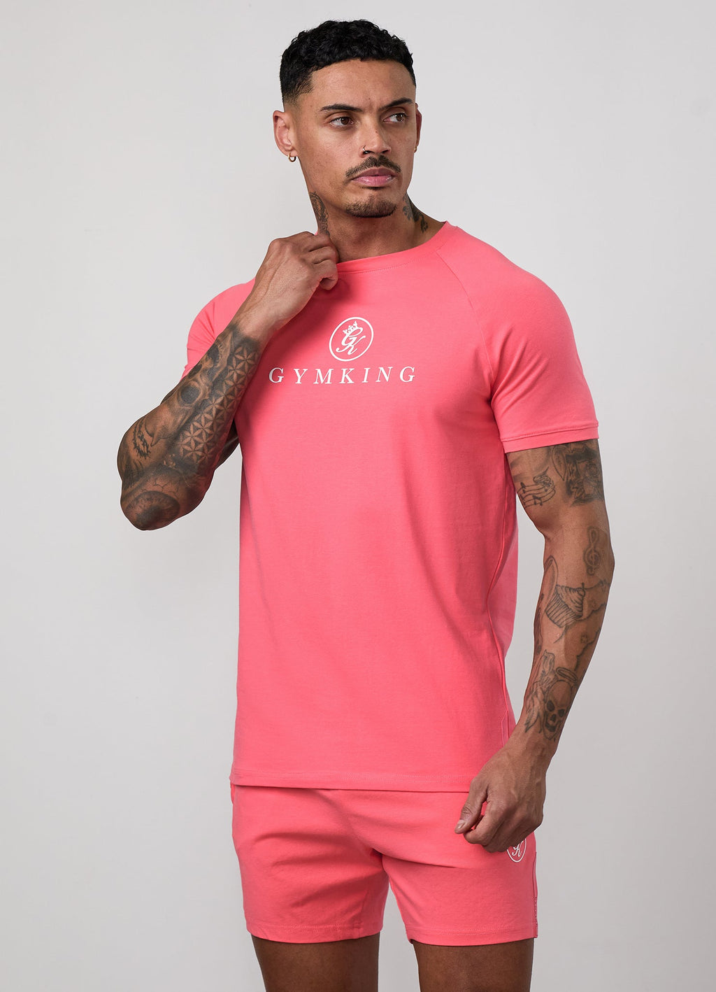 Gym King Pro Jersey Tee - Coral