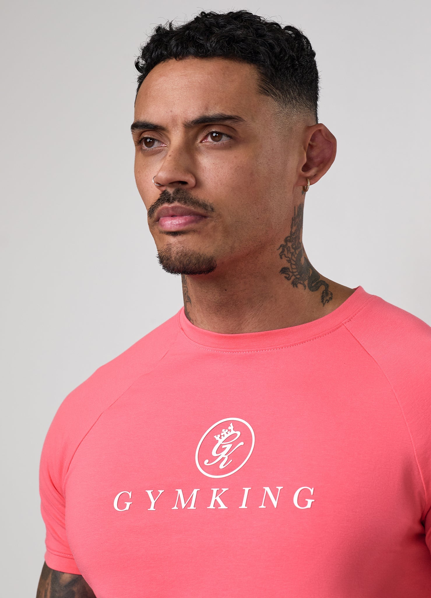 Gym King Pro Jersey Tee - Coral