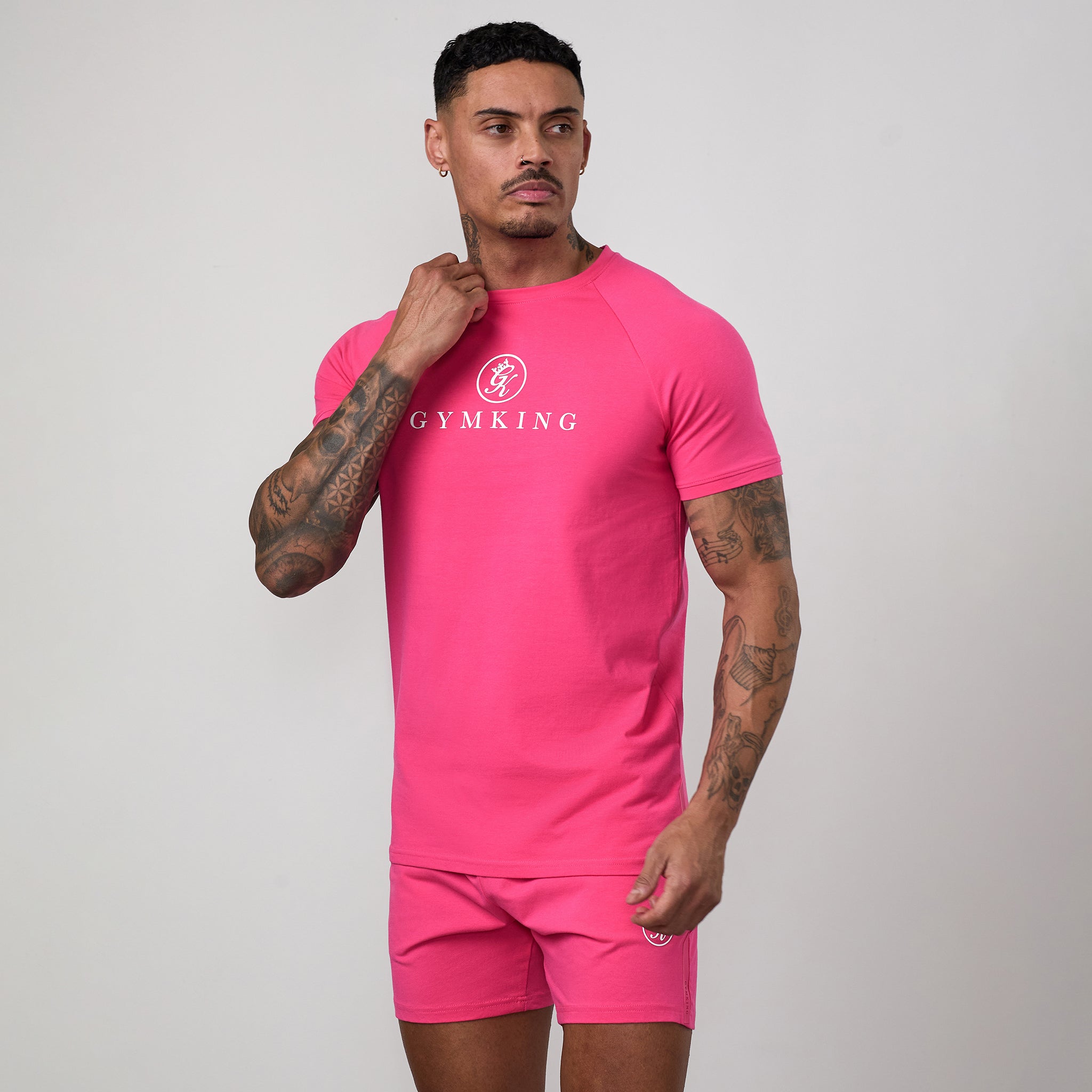 Gym King Pro Jersey Tee - Pink