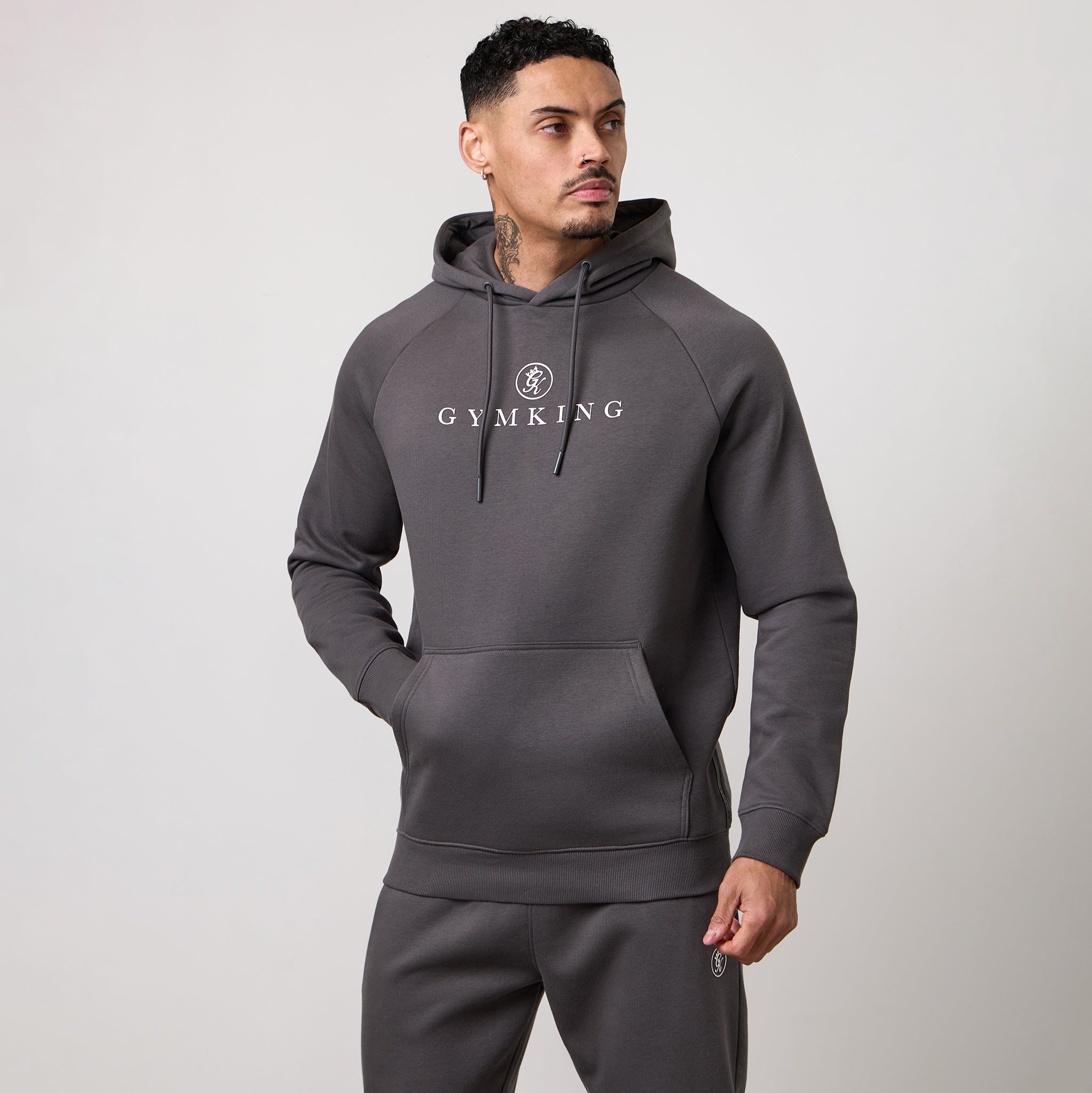 Gym King Pro Logo Hoodie - Graphite