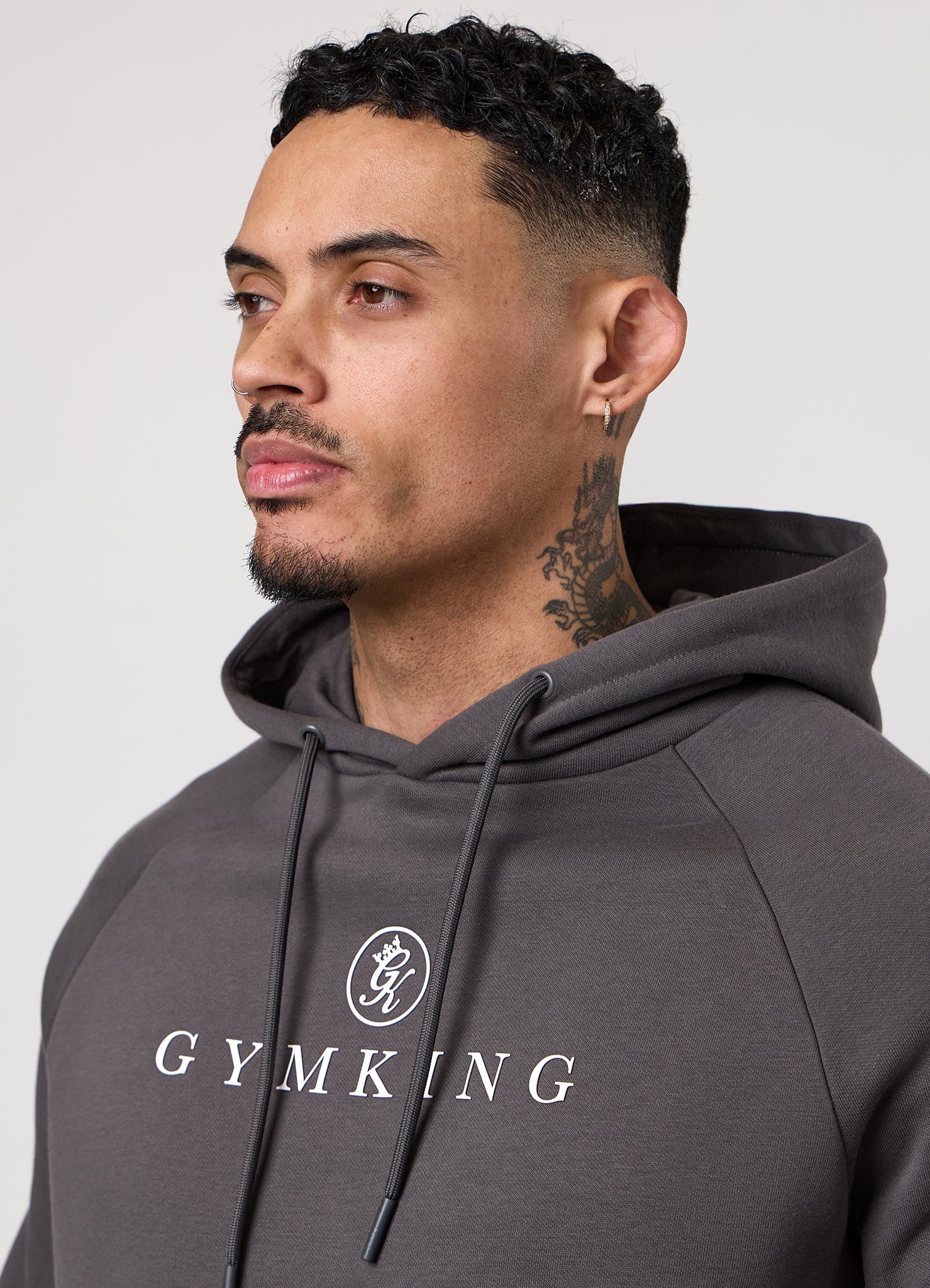 Gym King Pro Logo Hoodie - Graphite