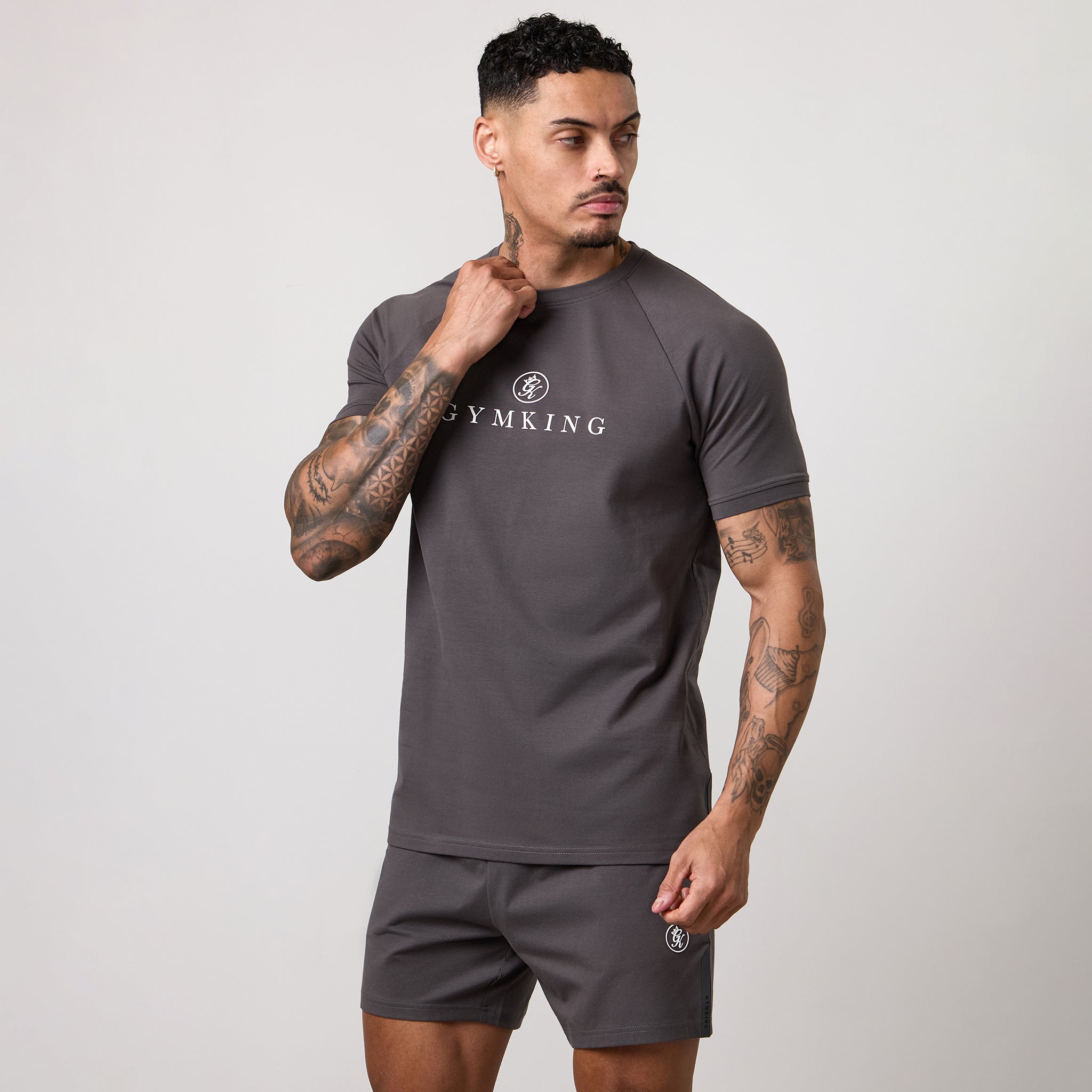 Gym King Pro Logo Tee - Graphite