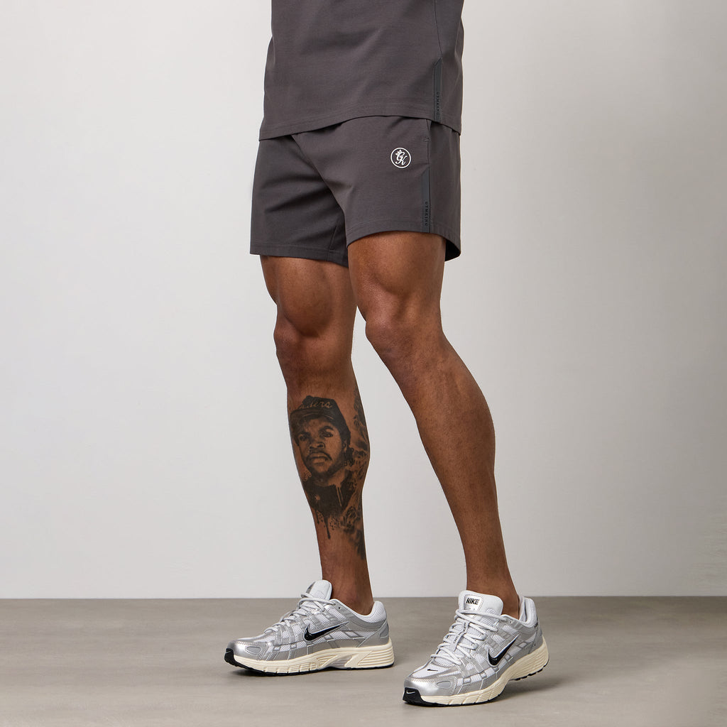 Gym King Pro Logo Jersey 6" Short - Graphite