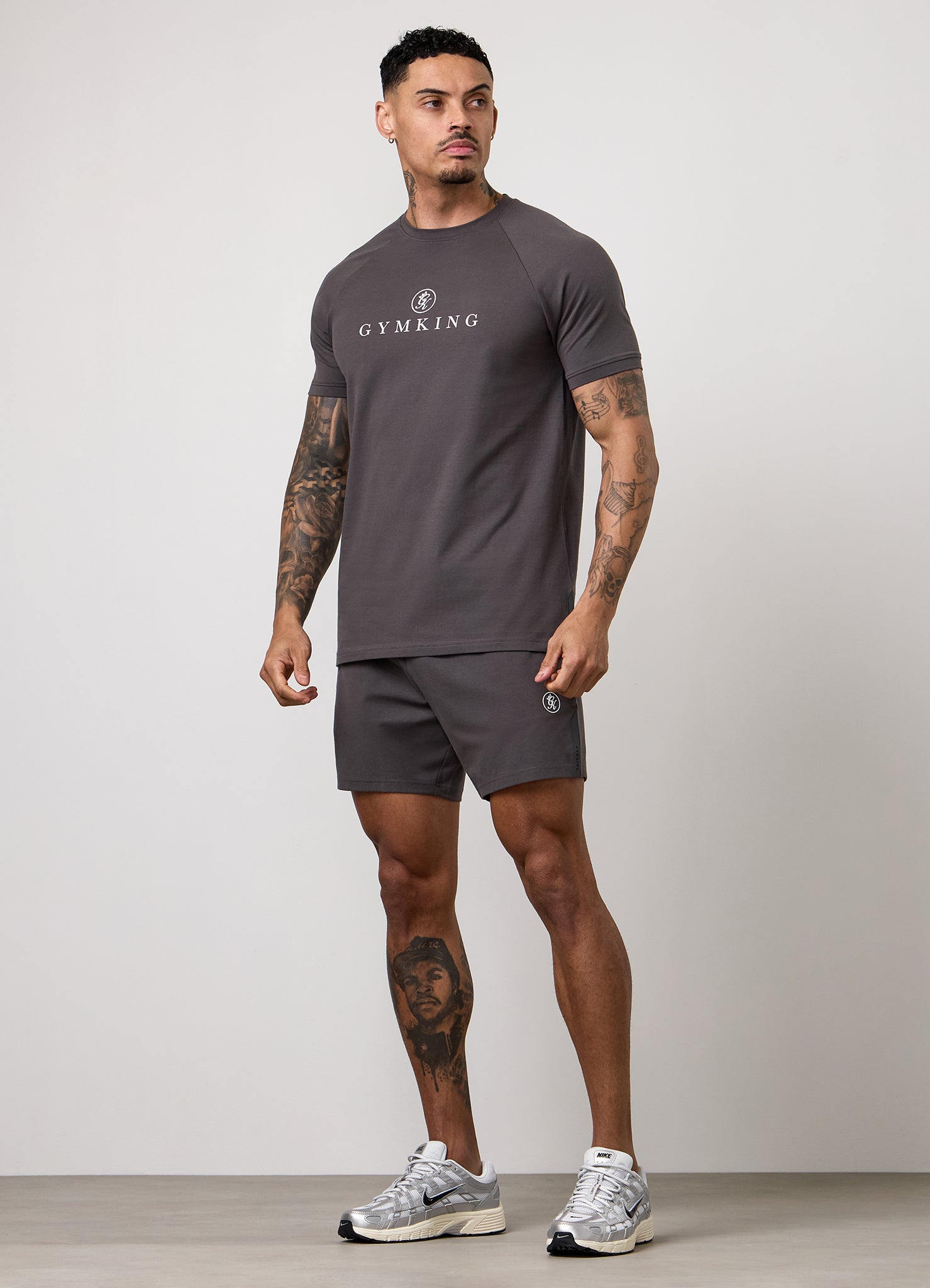 Gym King Pro Logo Tee - Graphite