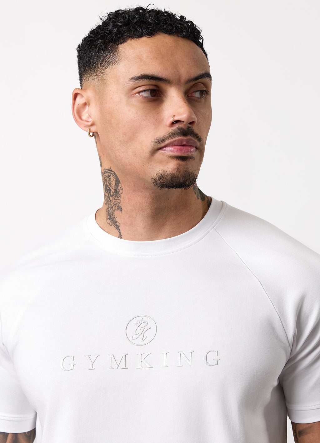 Gym King Pro Logo Tee - White