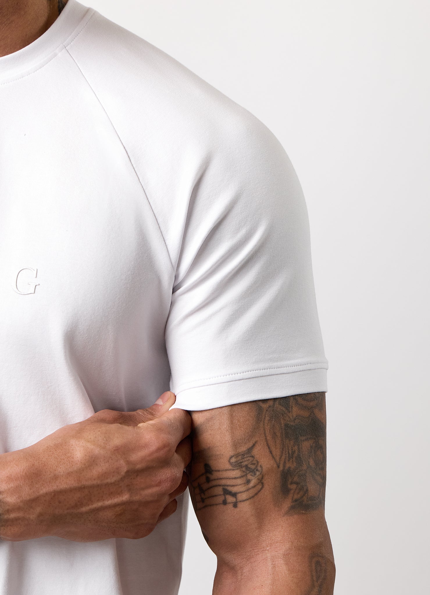 Gym King Pro Logo Tee - White