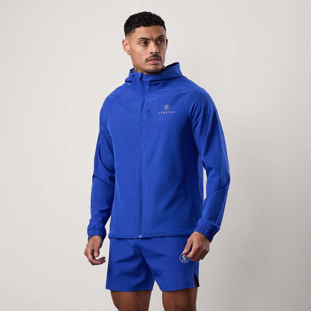 Gym King Pro Woven Hoodie - Vibrant Blue