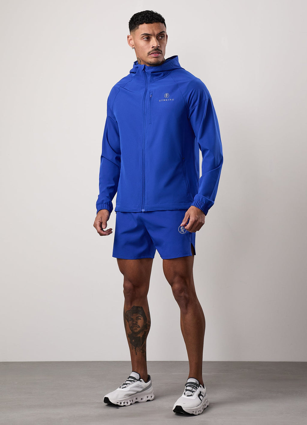 Gym King Pro Woven Hoodie - Vibrant Blue