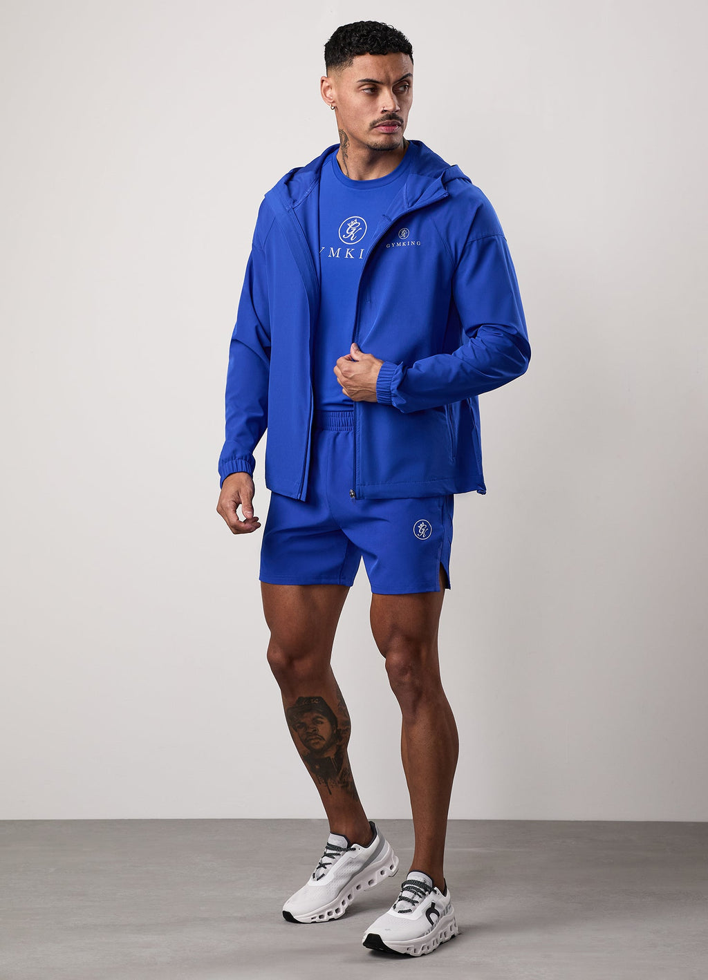 Gym King Pro Woven Hoodie - Vibrant Blue