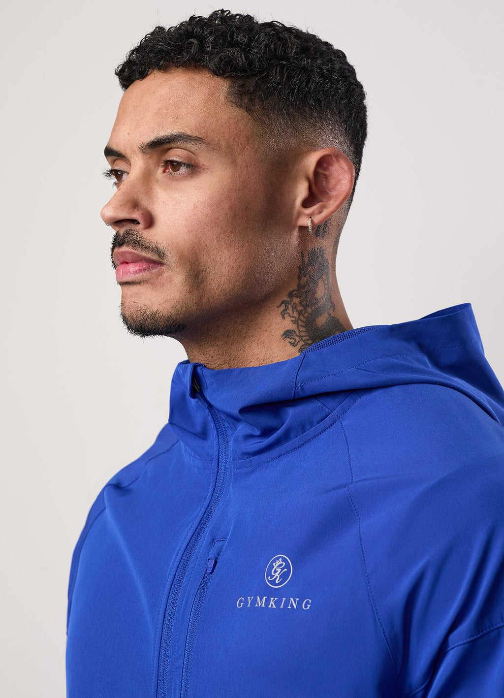 Gym King Pro Woven Hoodie - Vibrant Blue