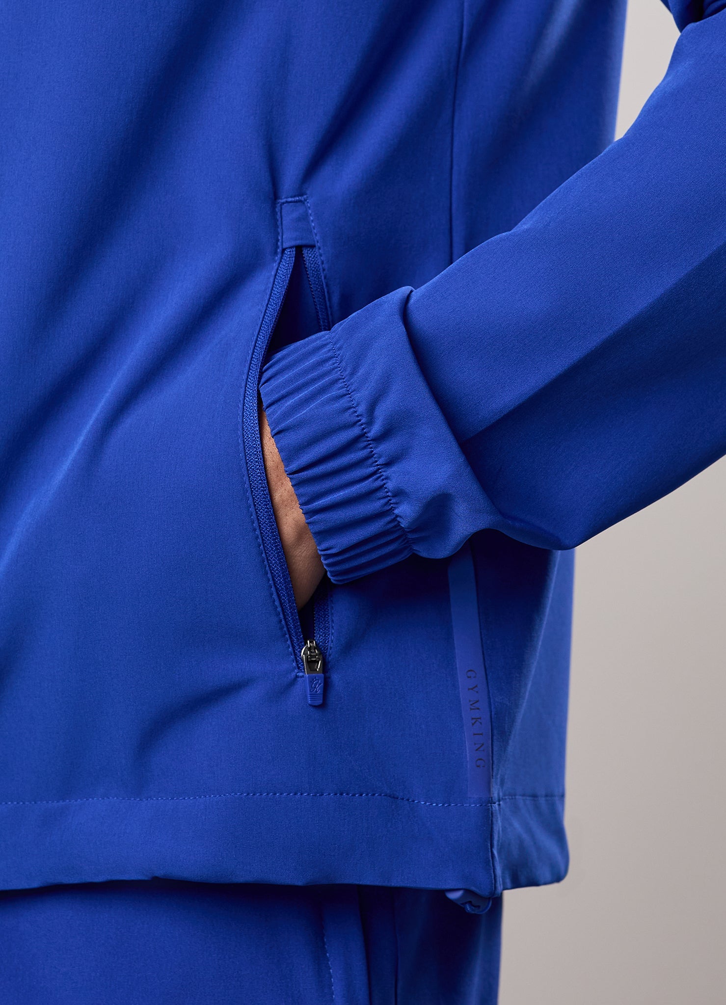Gym King Pro Woven Hoodie - Vibrant Blue