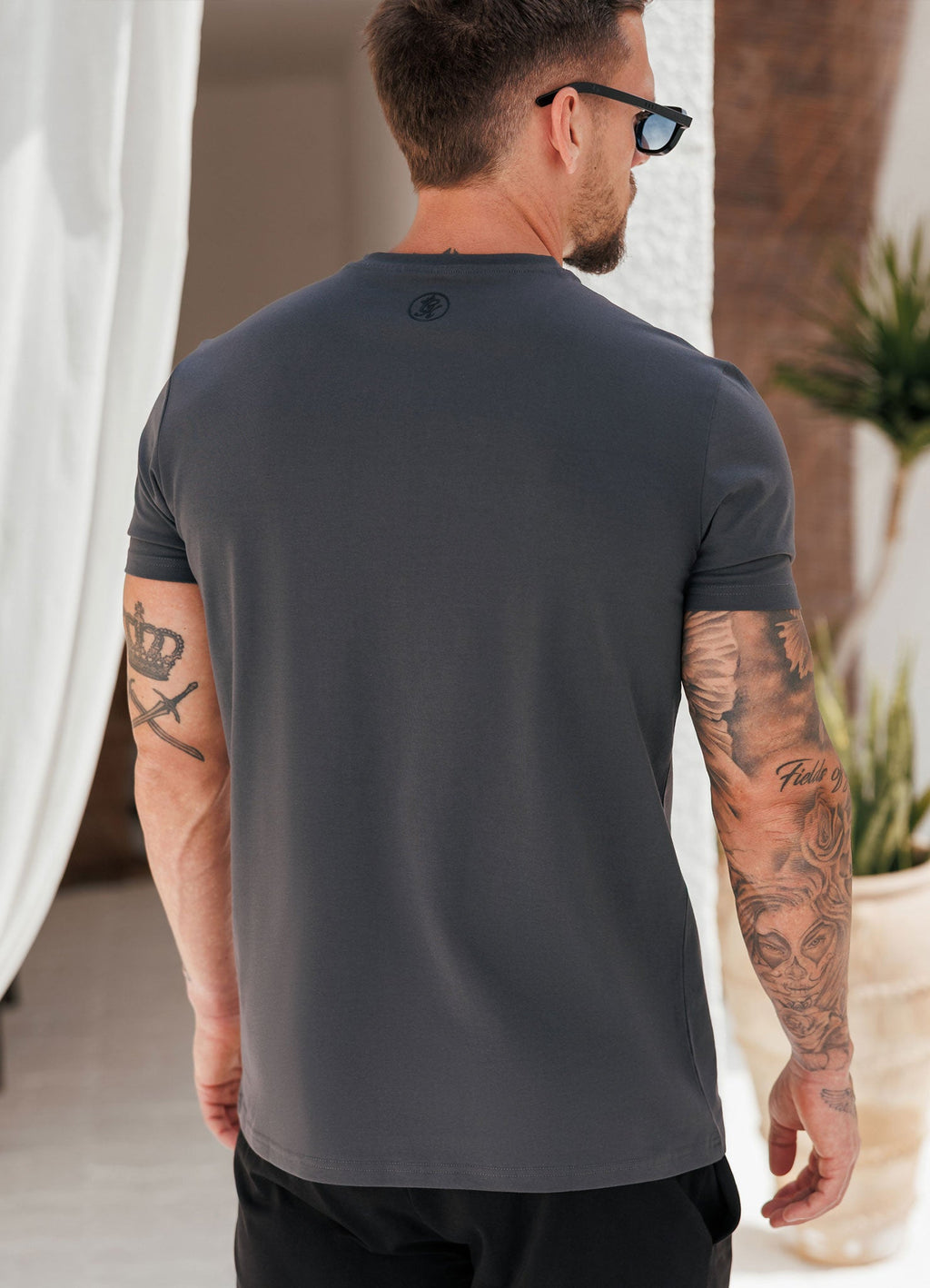 Gym King Pro Logo V2 Jersey Tee - Dark Pewter