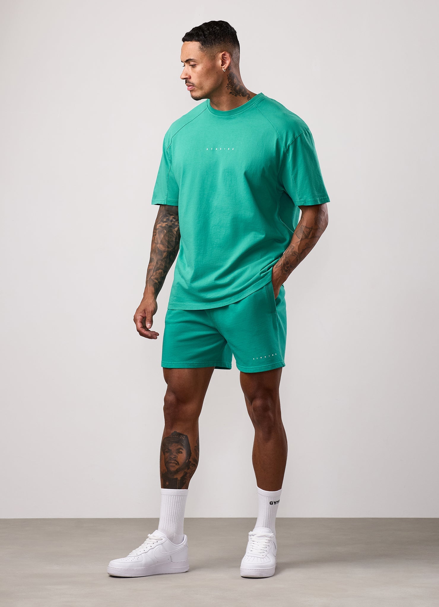 Gym King Purpose Washed Short - Aqua Teal