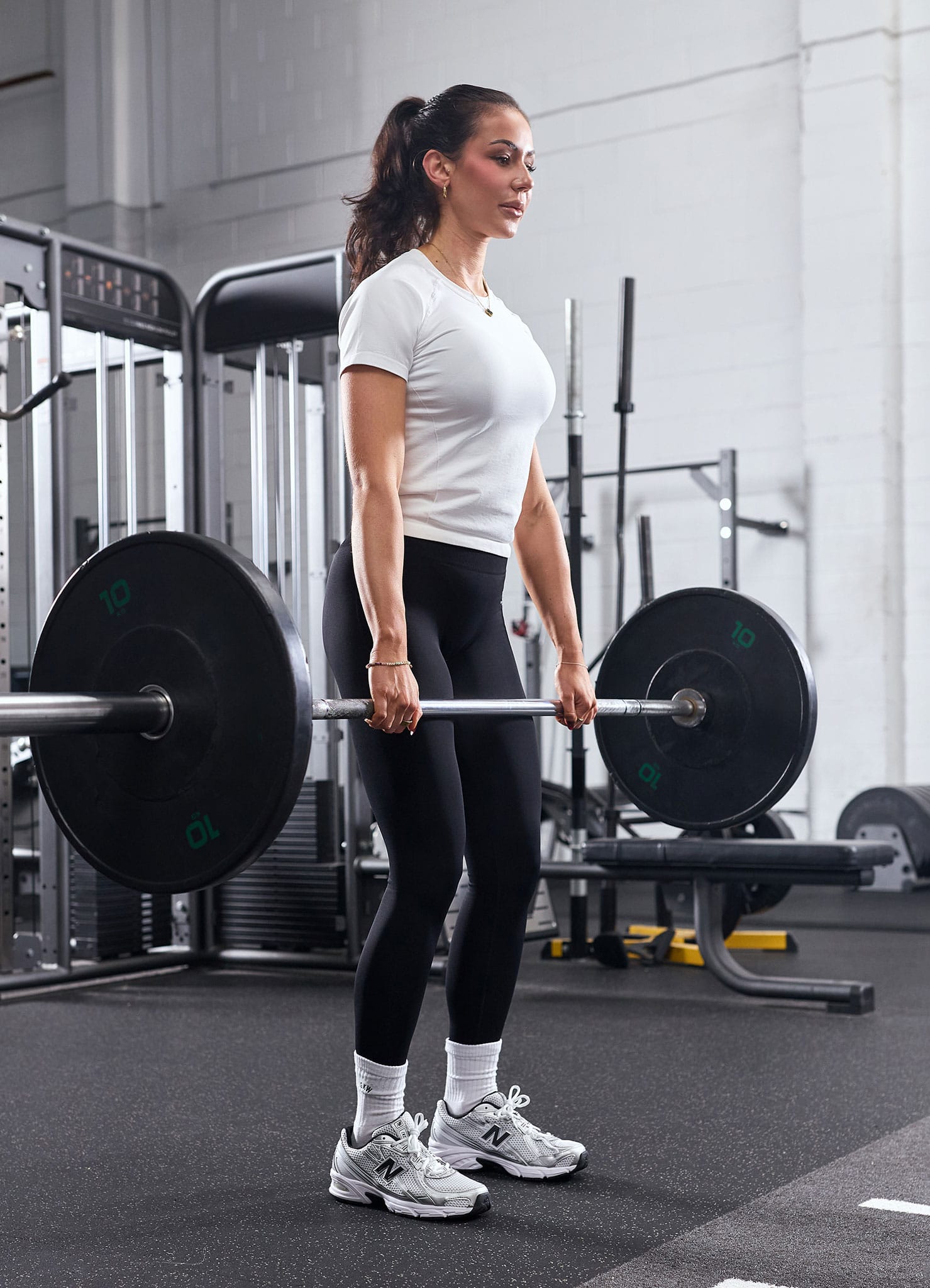 Gym King Power Lightweight Seamless Tee - White