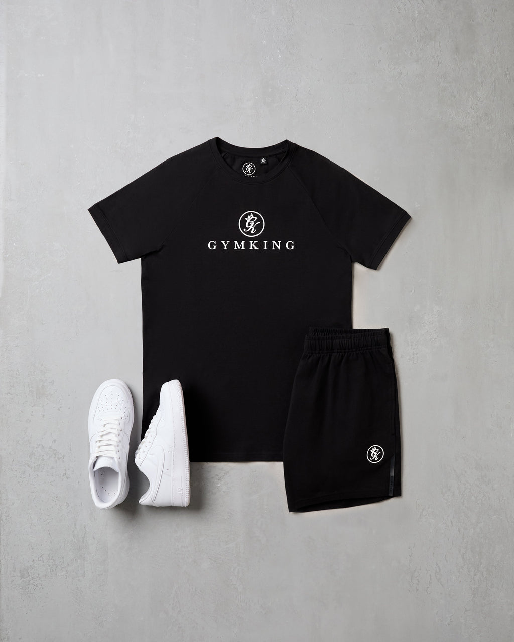 Gym King Pro Logo Tee - Black/White