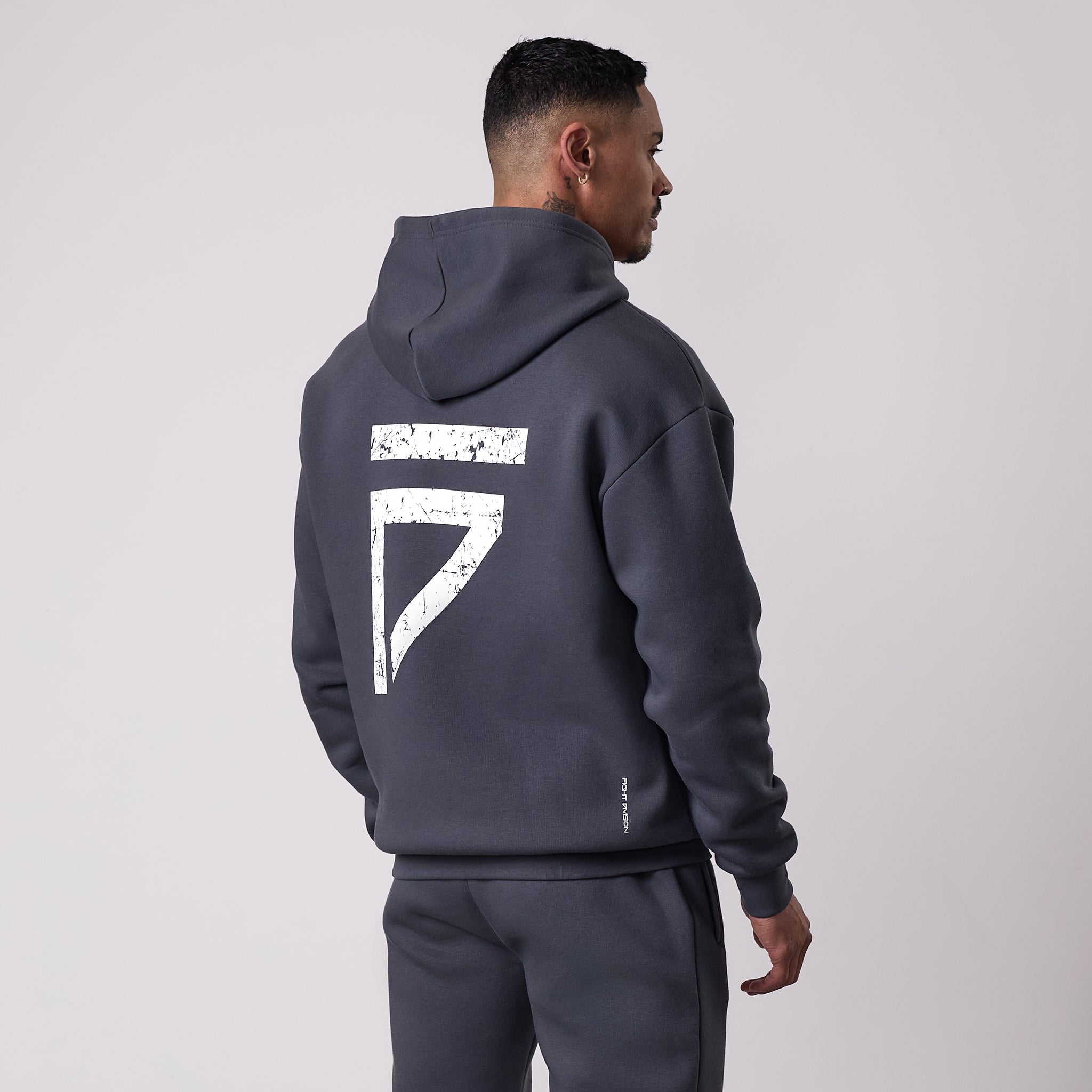 Gym King Fight Division Hoodie - Graphite
