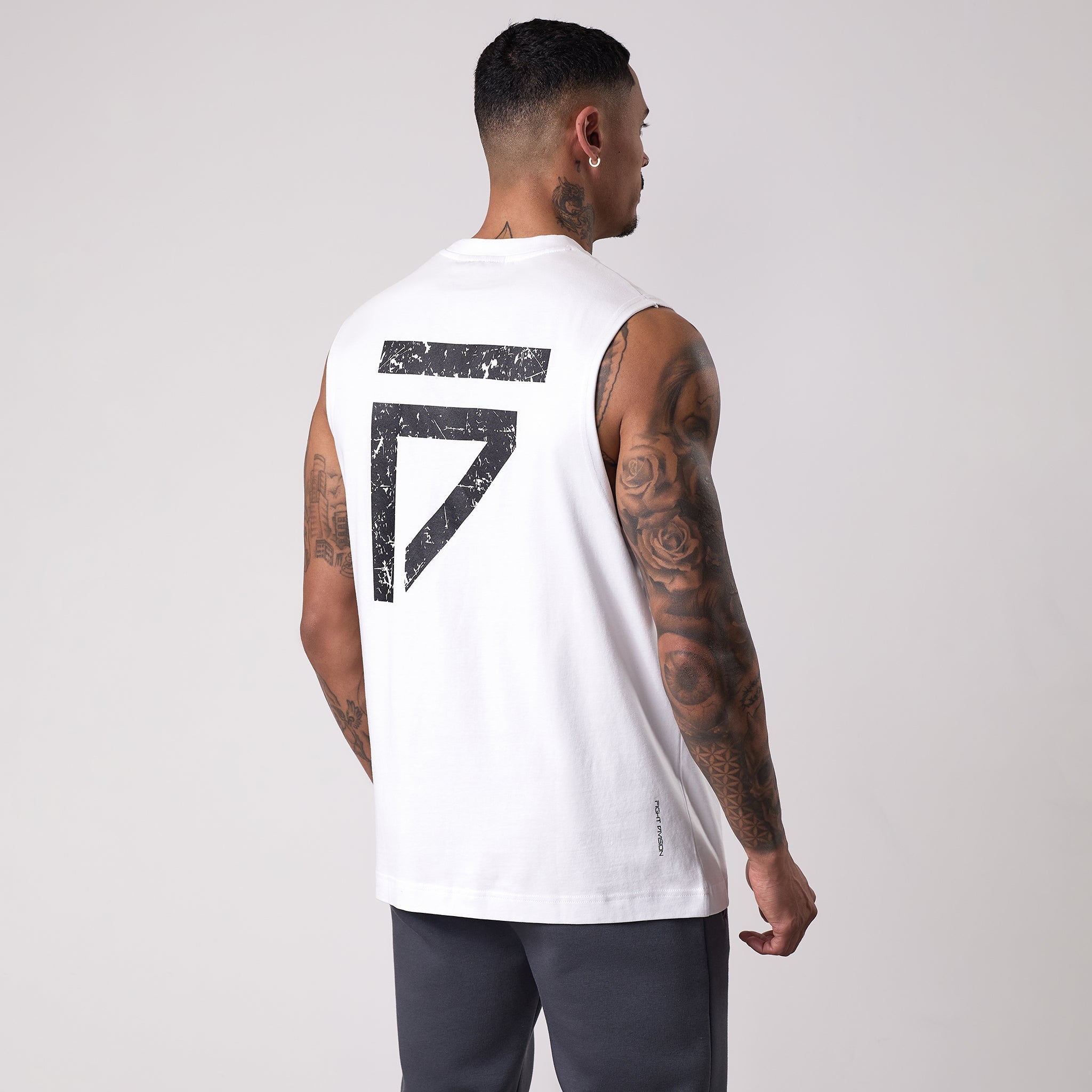 Gym King Fight Division Tank - White