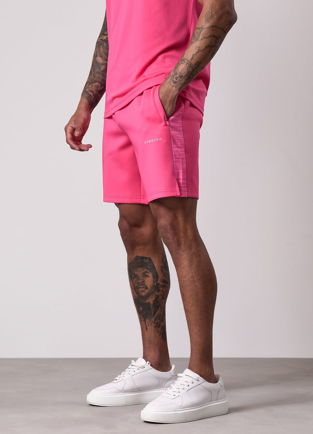 Gym King Core Plus Poly 2.0 Short - Pink