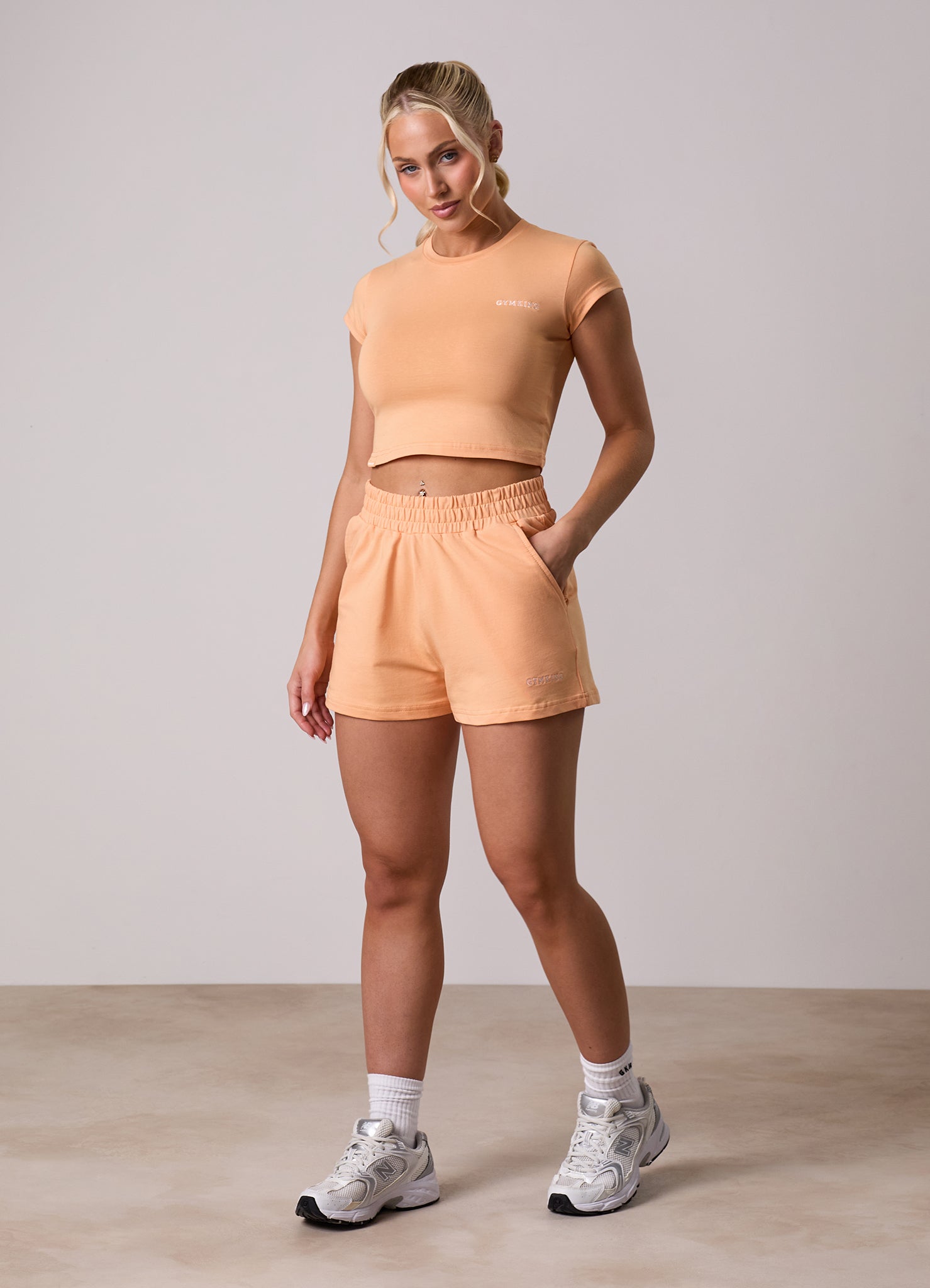 Gym King 365 Jersey Short - Apricot